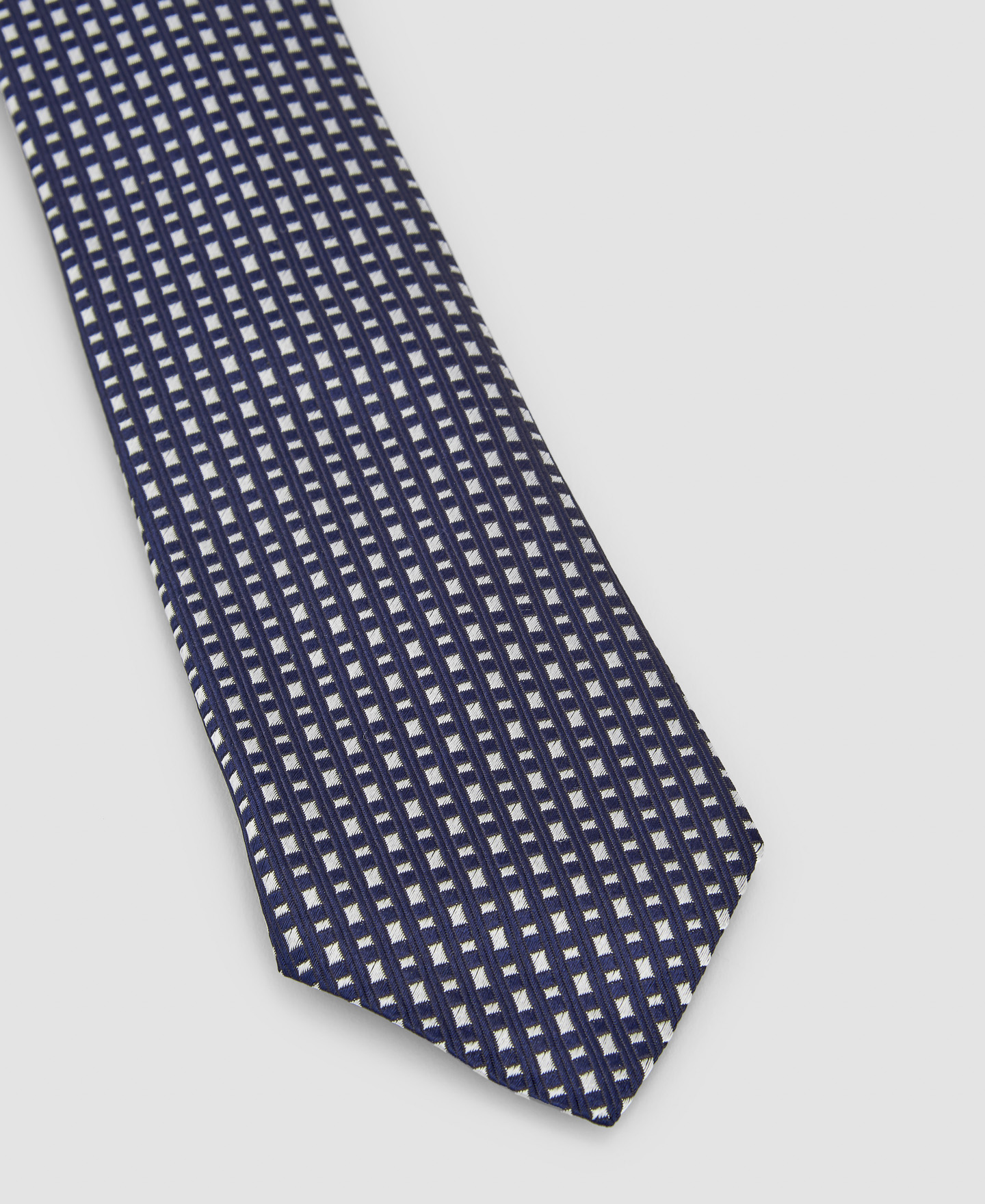 Natural silk microdrawing tie image number 1