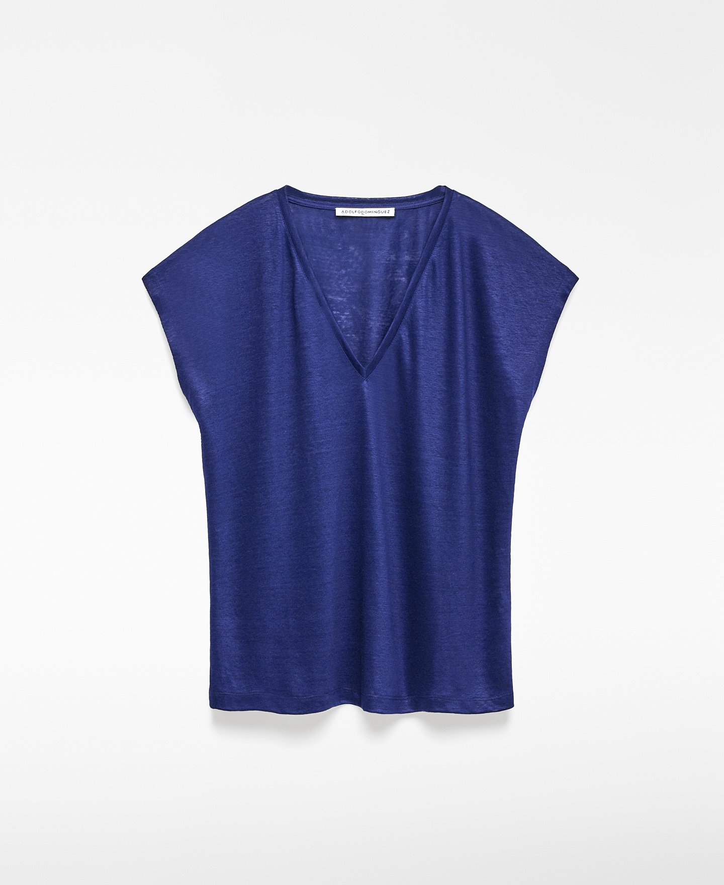 Camiseta relaxed fit lino europeo mujer image number 4
