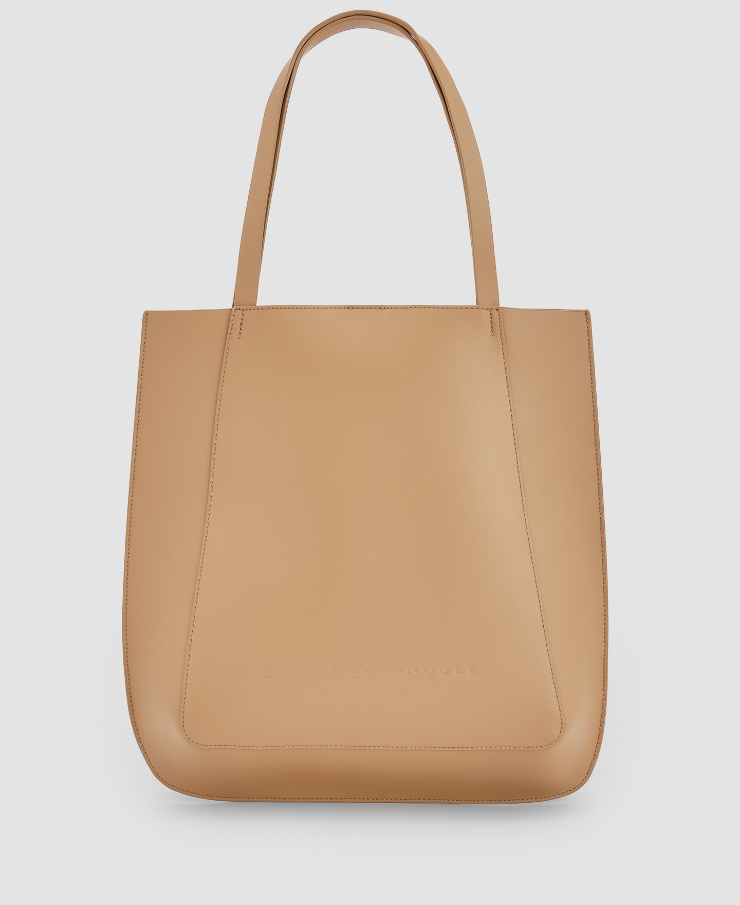 Bolso shopper en vaqueta image number 0