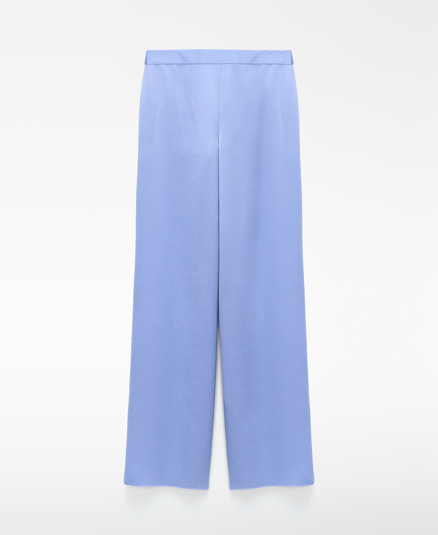 Satin palazzo trousers image number 4