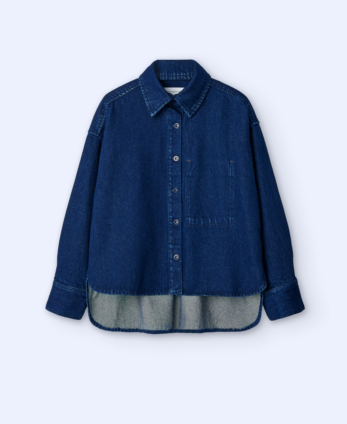 Oversize denim overshirt image number 4
