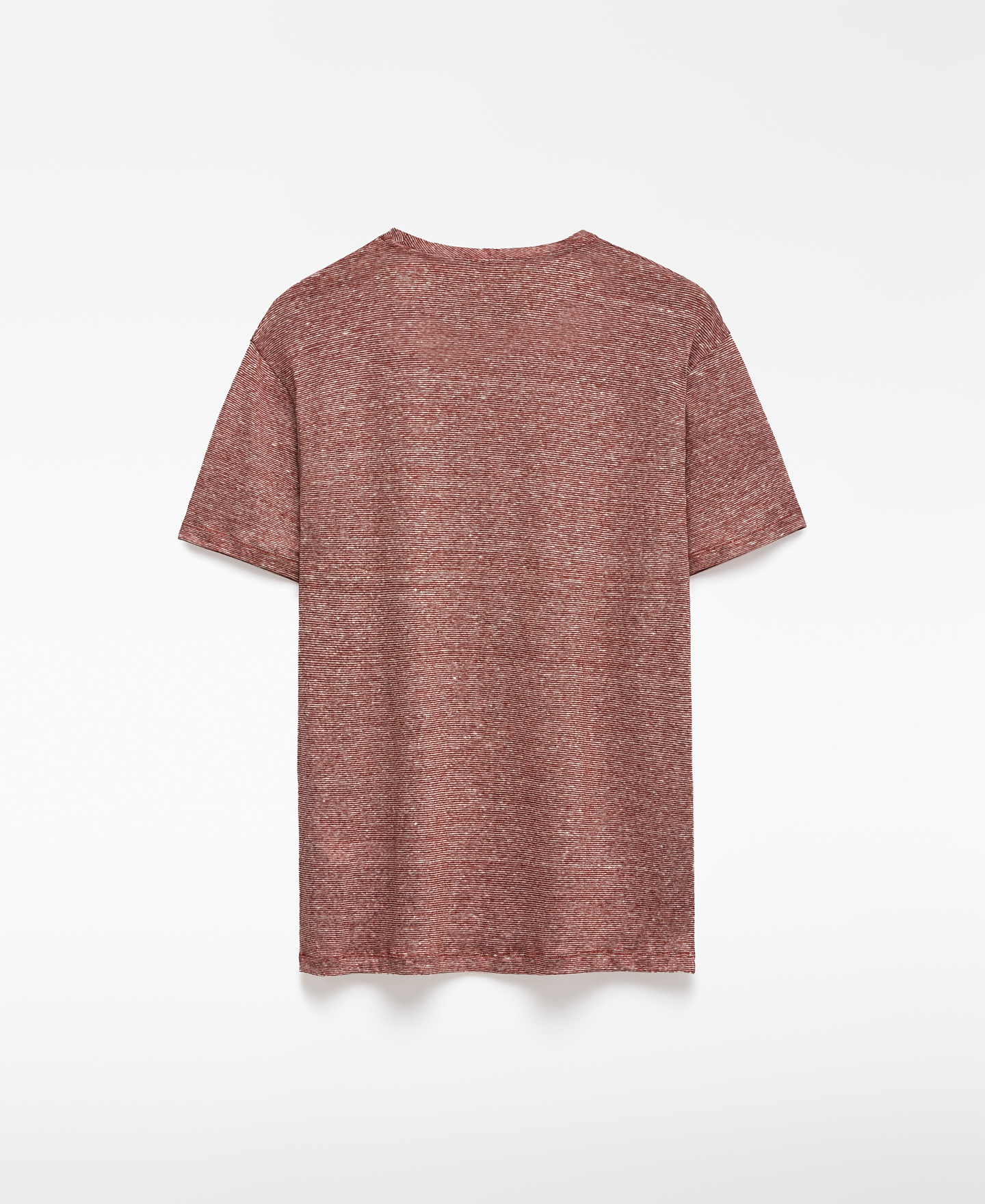European linen structured T-shirt man image number 1