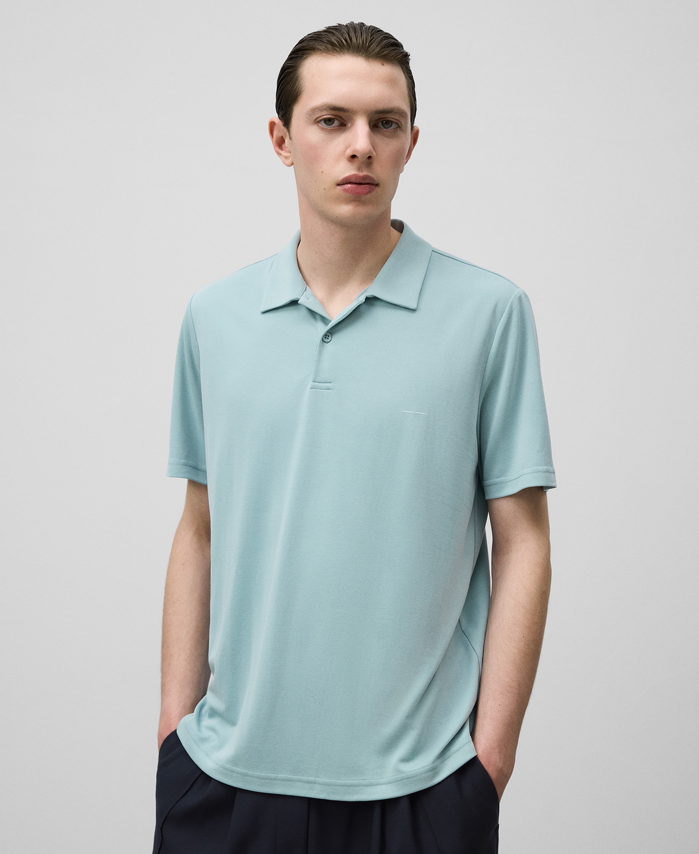 Responsible modal polo shirt man image number 0
