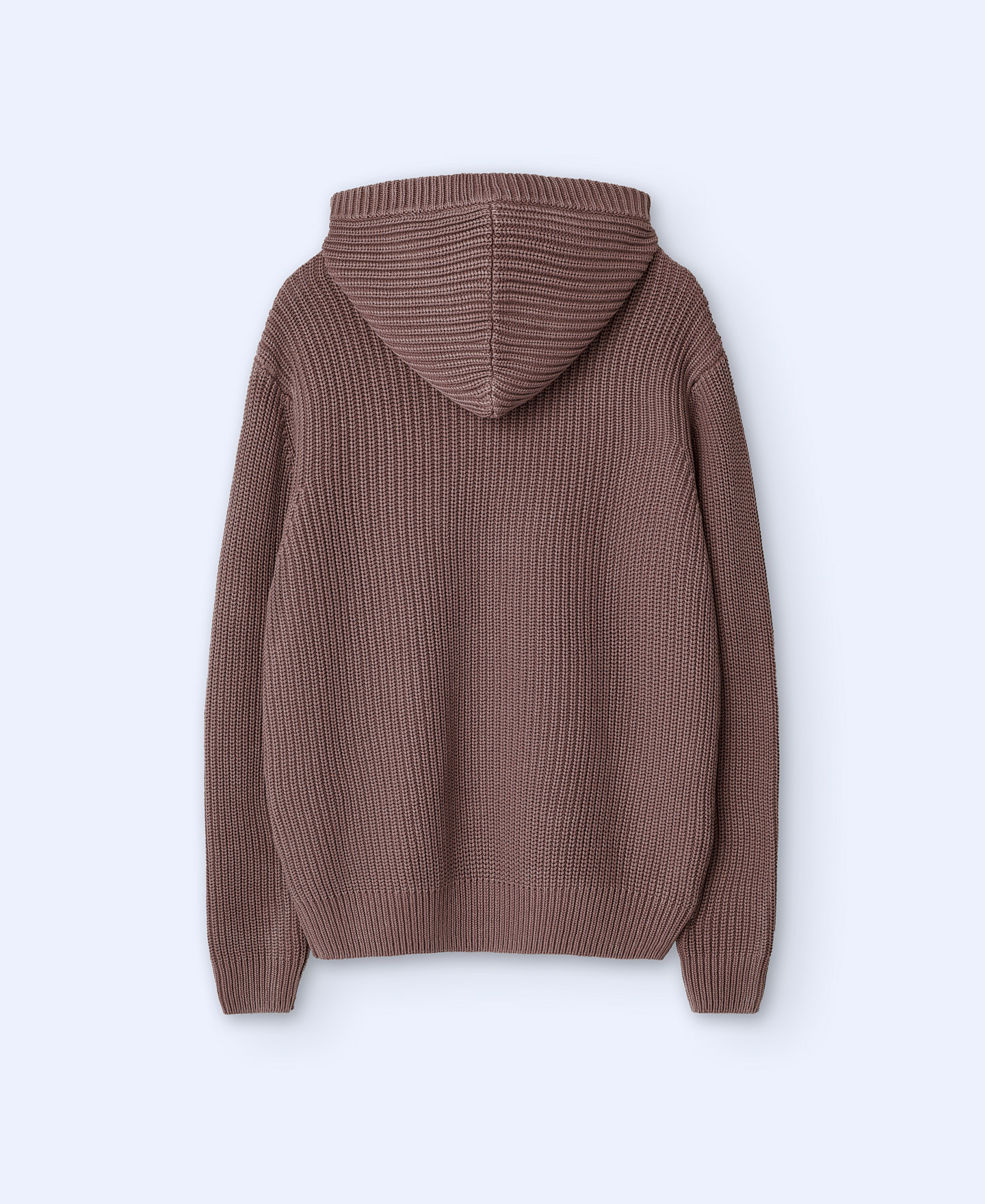 Cotton knit hooded sweater image number 7