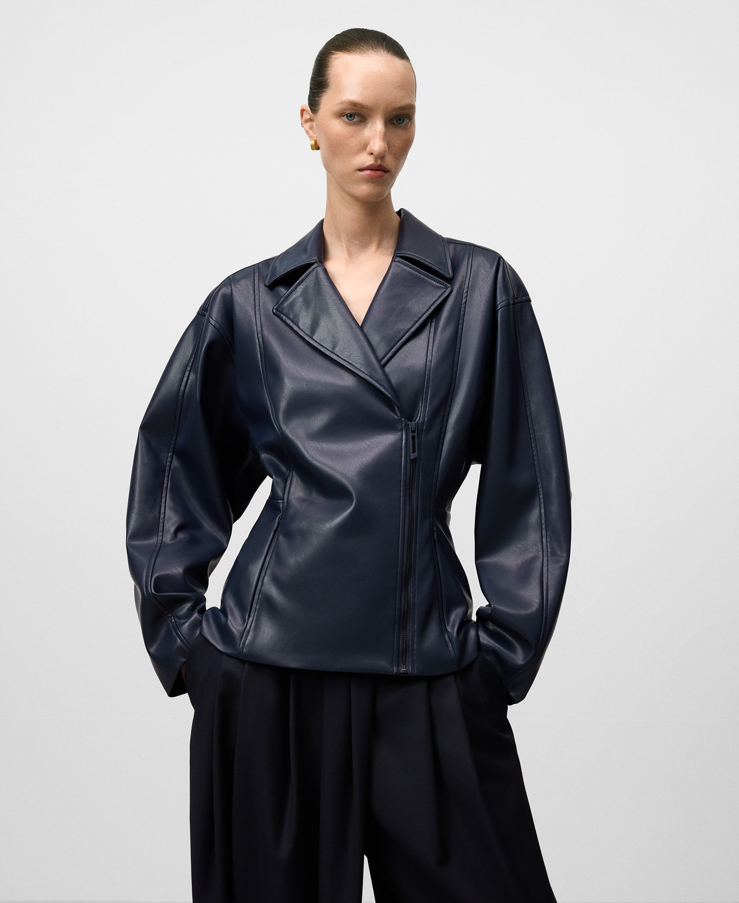 Chaqueta biker Piel No Piel mujer image number 0