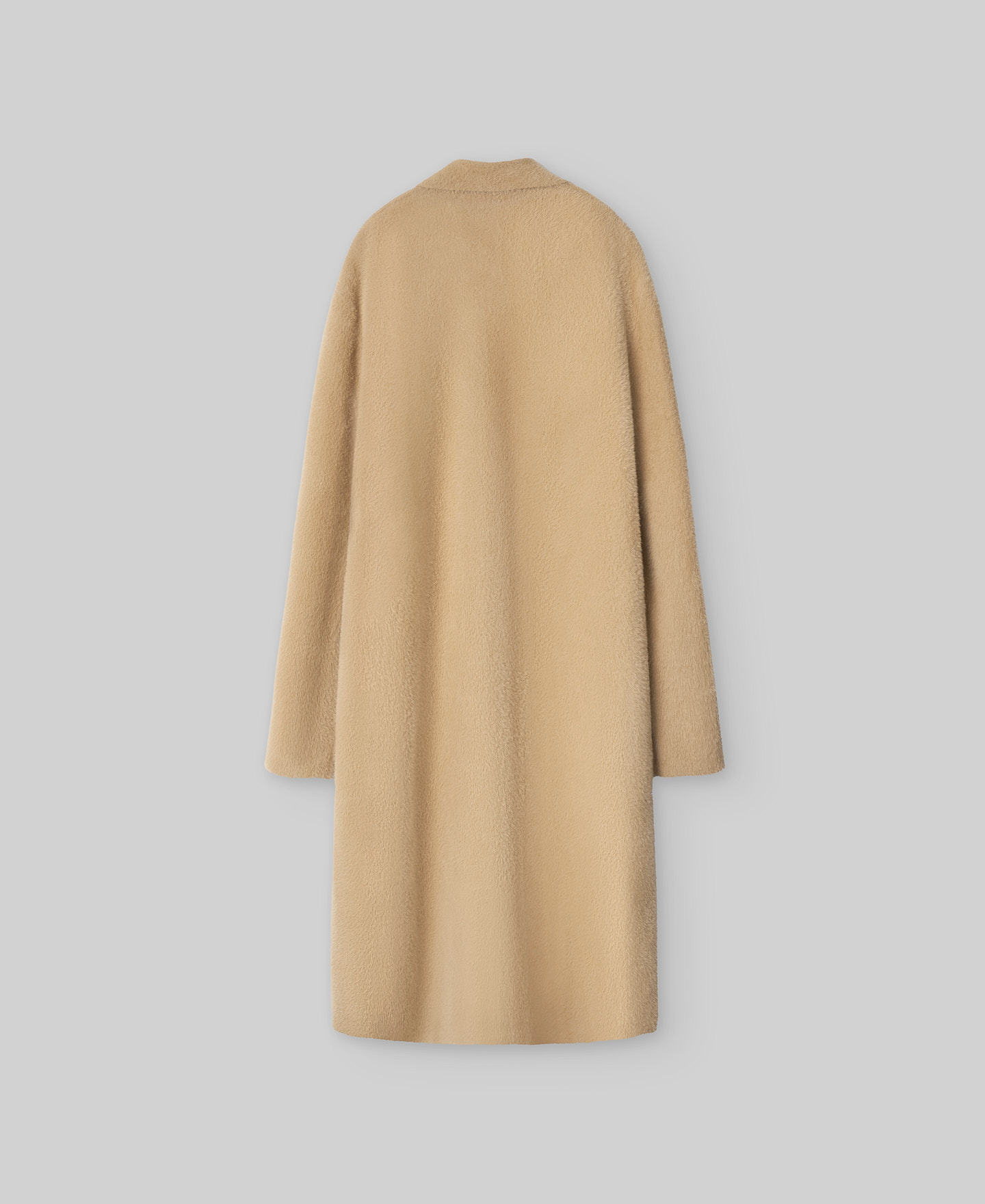 Abrigo efecto pelo camel mujer image number 5