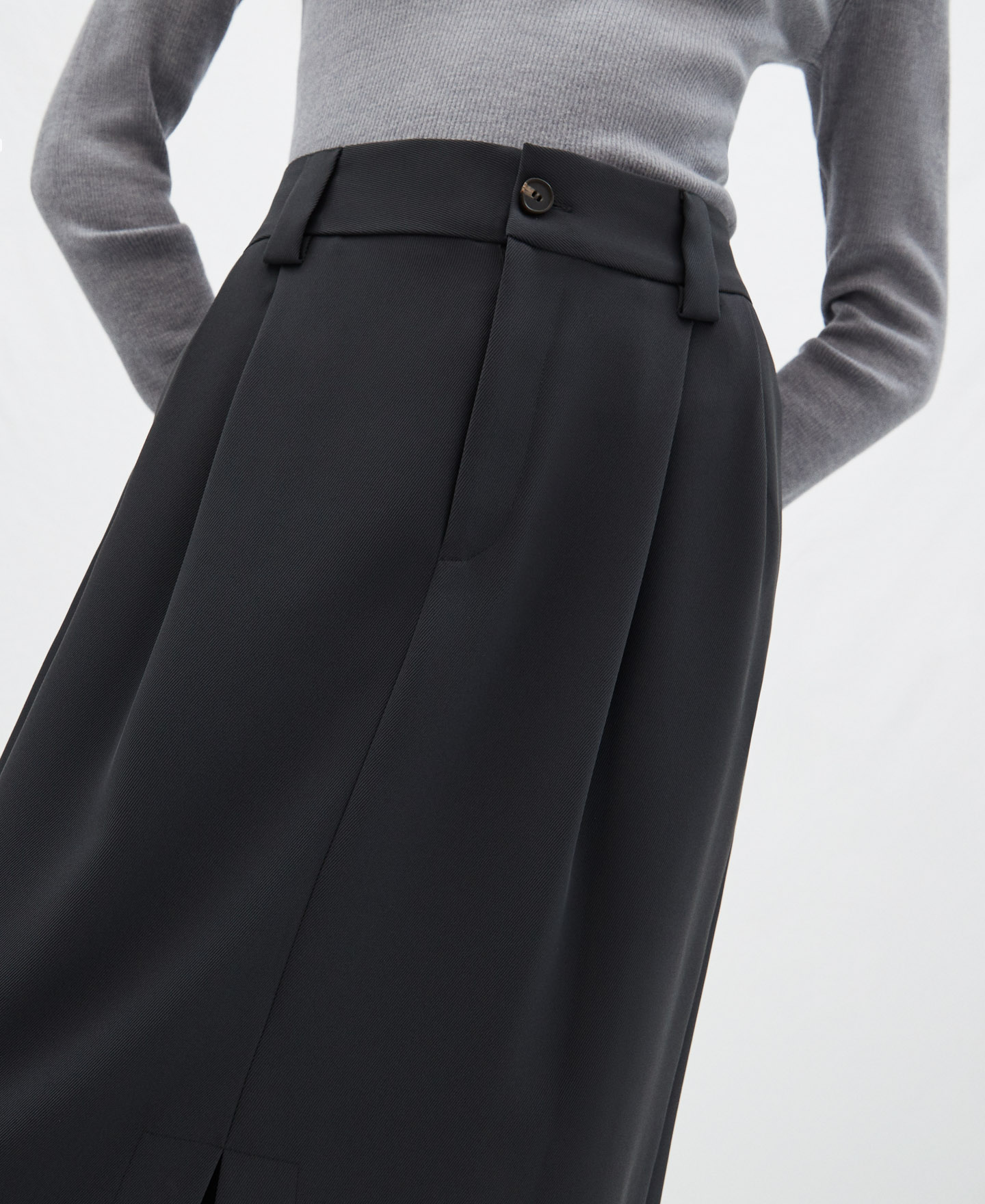 Front slit long skirt image number 3