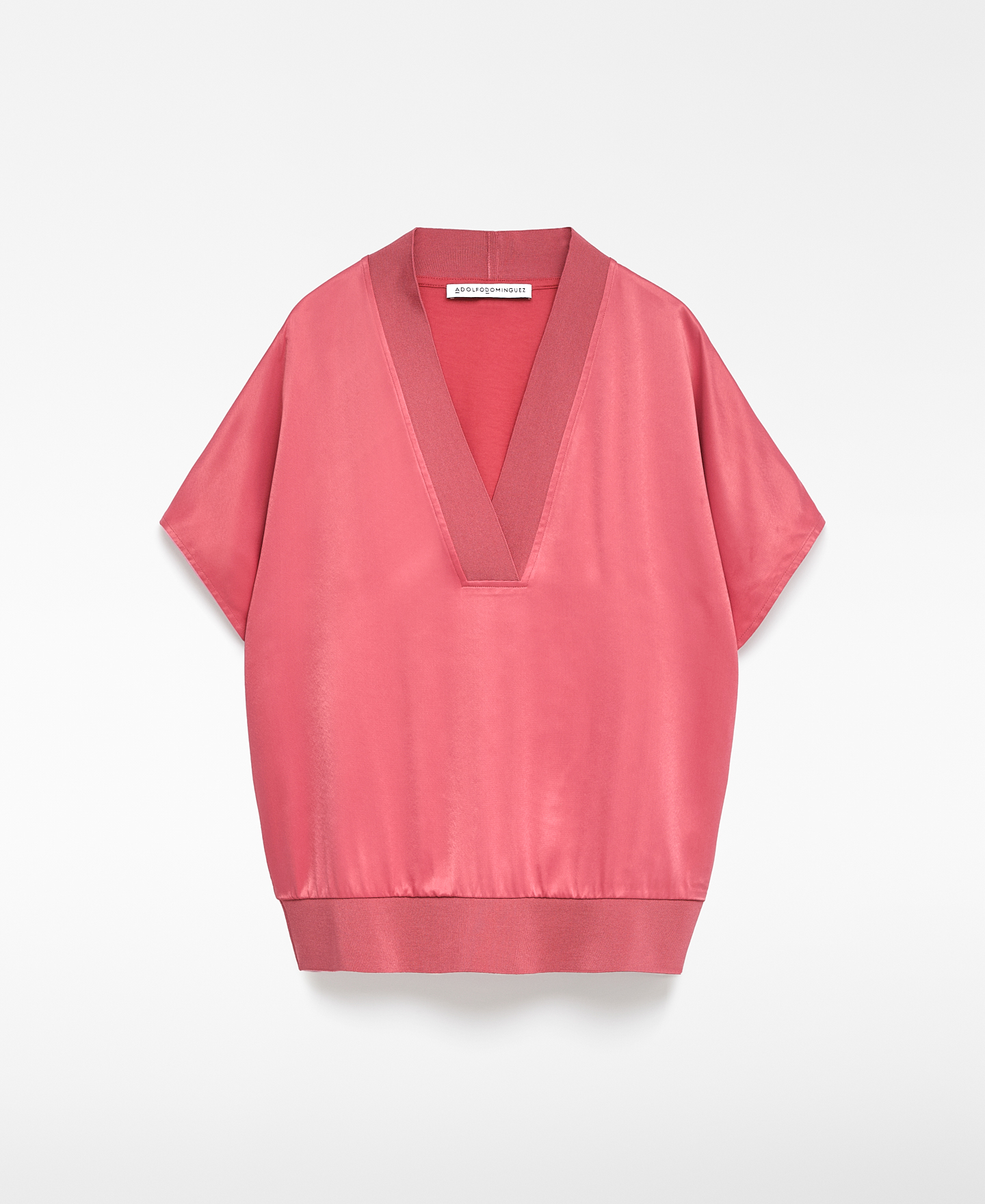 Camisola com gola em V para mulher image number 4