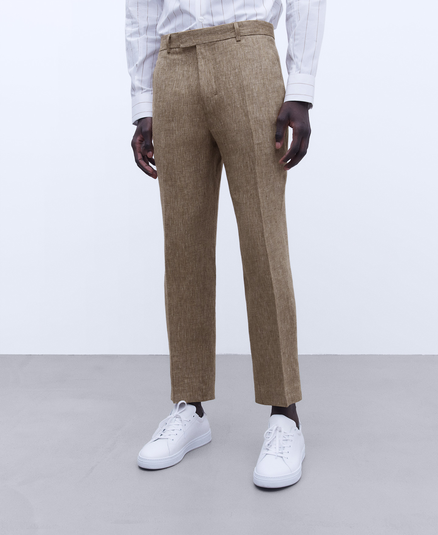 European linen tailored trousers image number 0