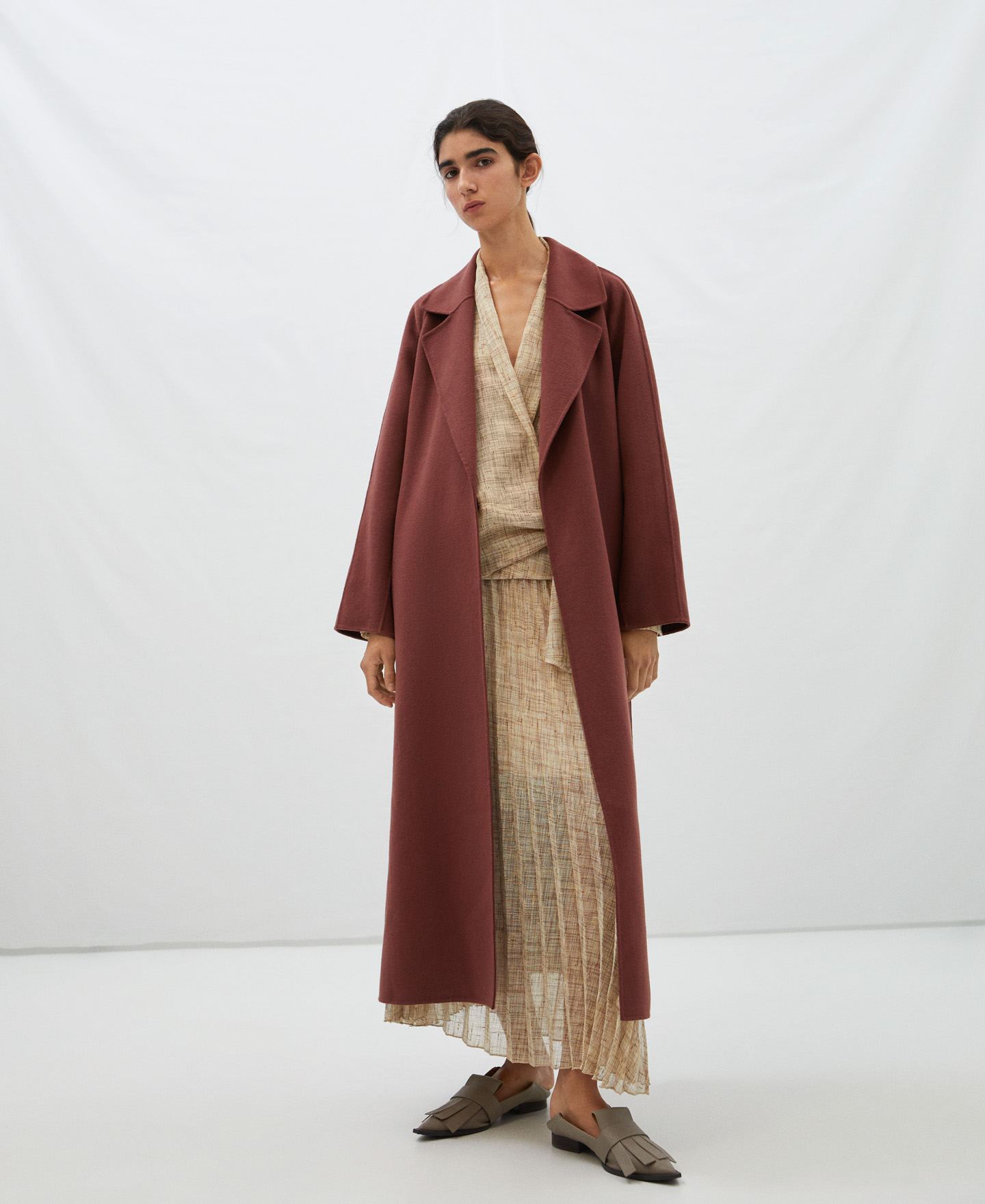 Merino wool travel coat image number 1