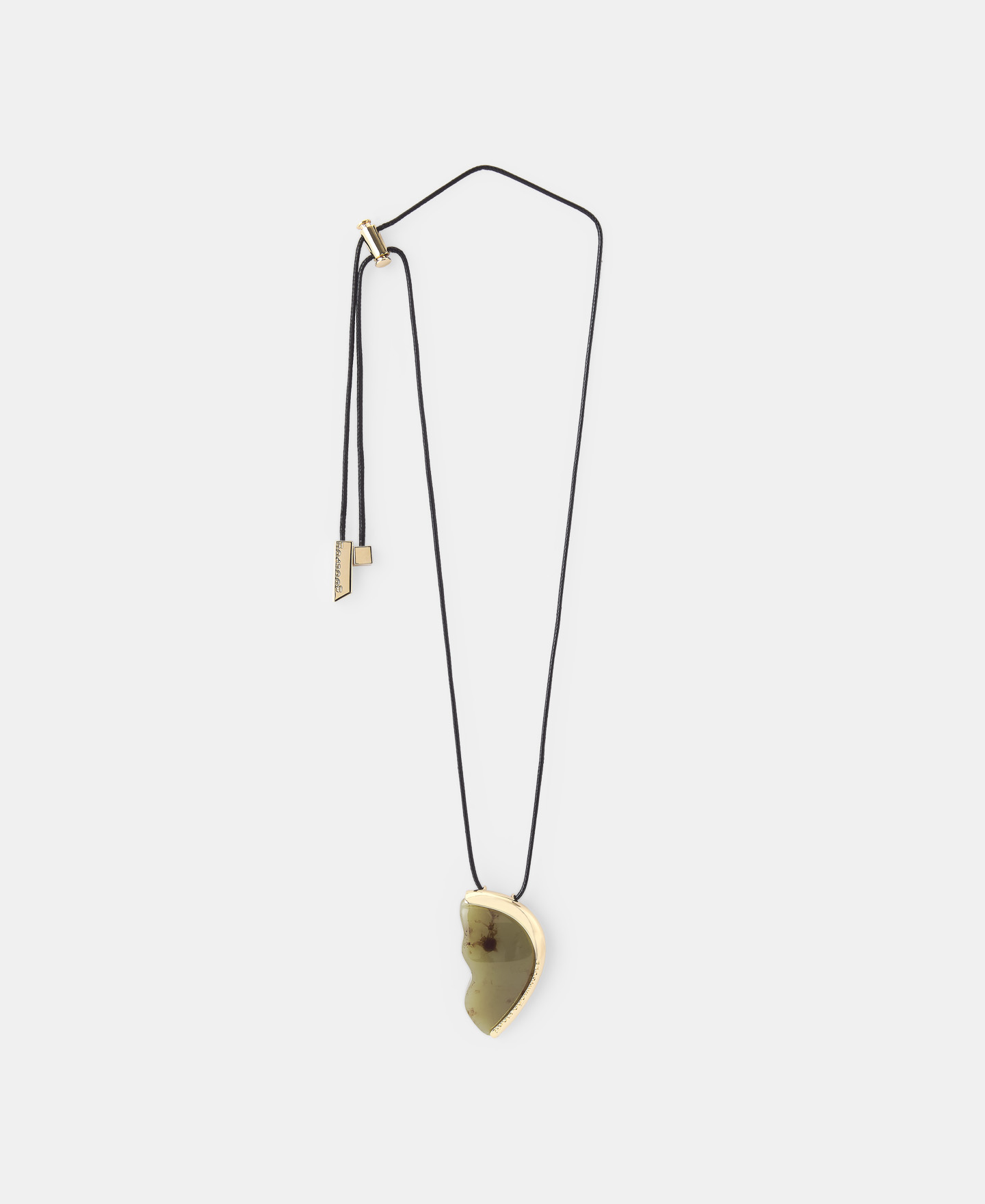 Collar largo metal y resina image number 0