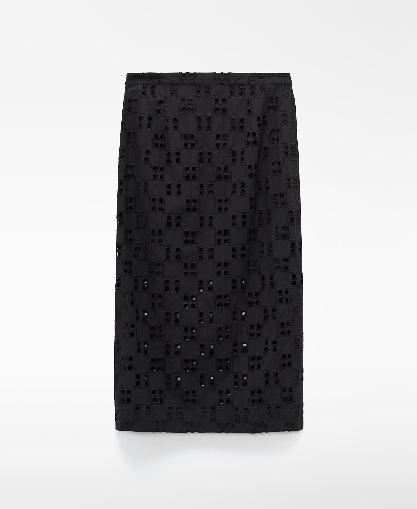 Poplin skirt with English embroidery image number 5