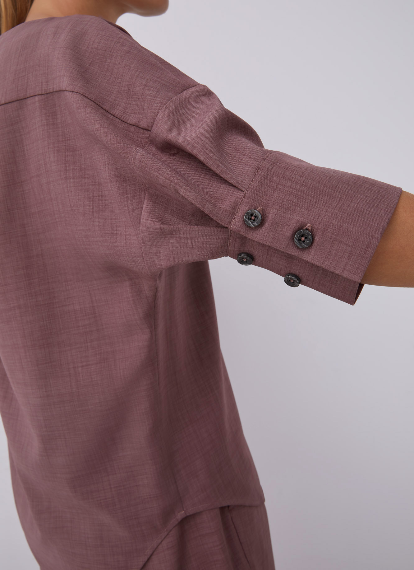 Blouse with puffed elbow sleeve image number 2