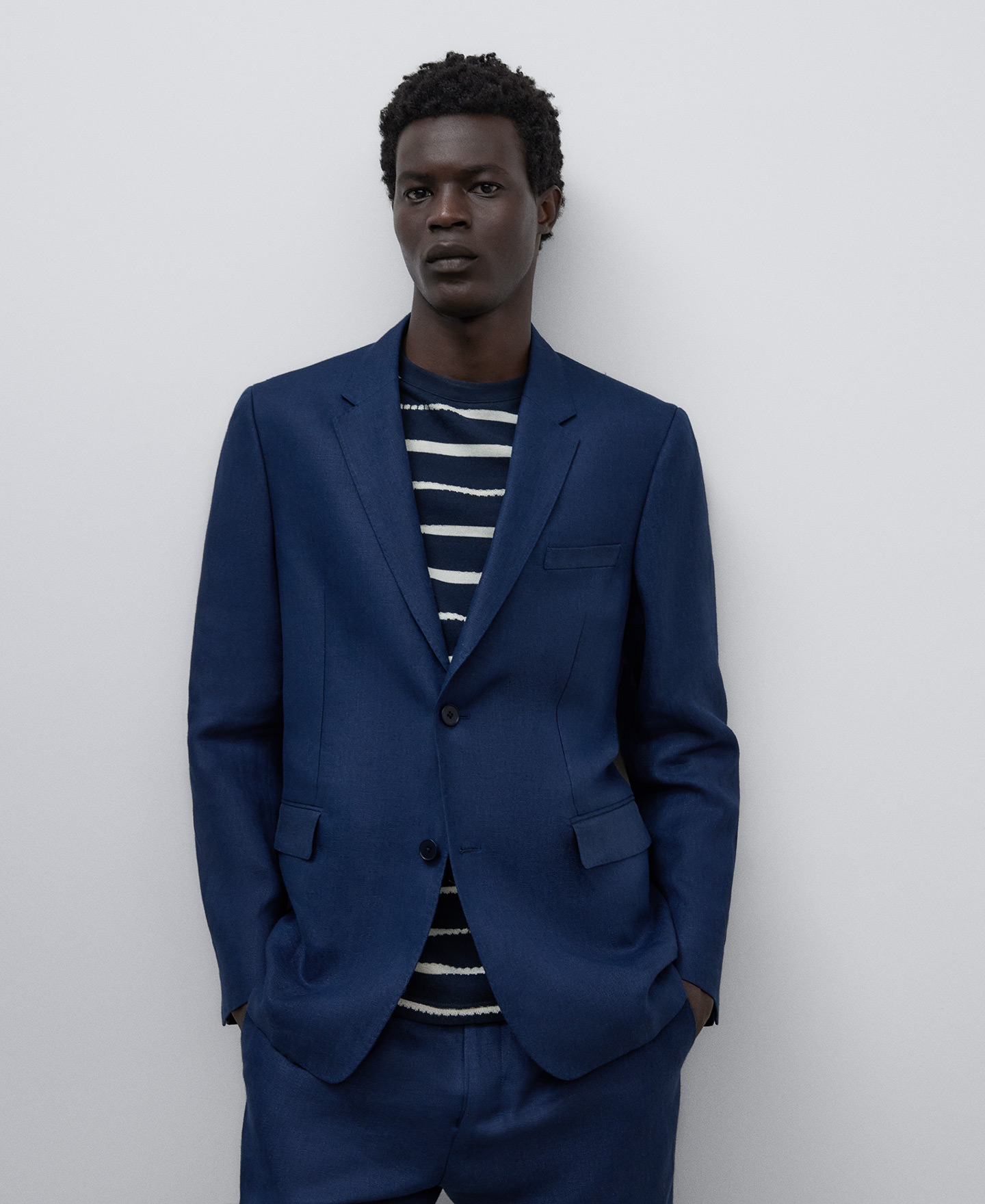 Regular fit blazer man image number 0