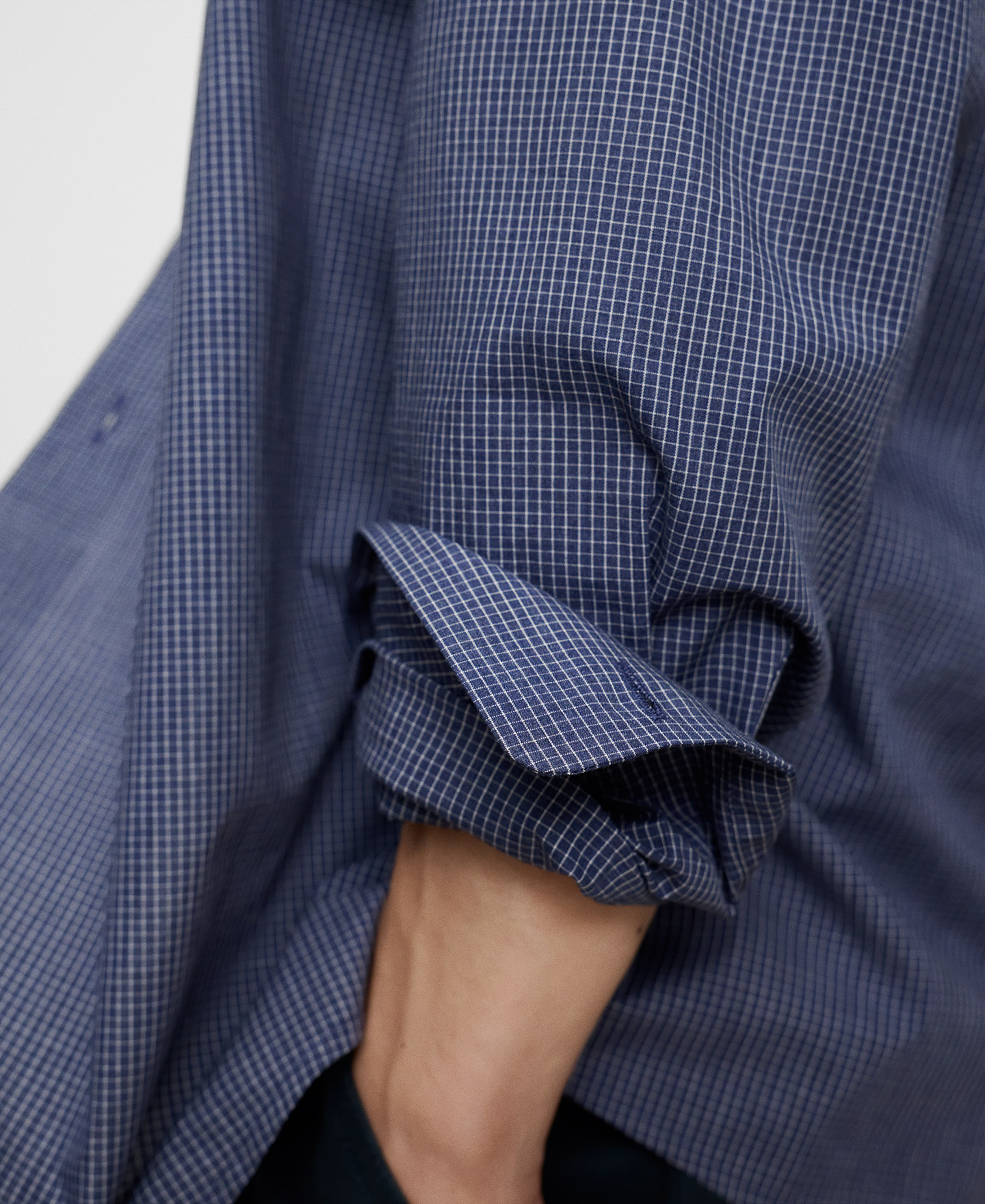 Camisa regular fit micro cuadros algod&oacute;n image number 3