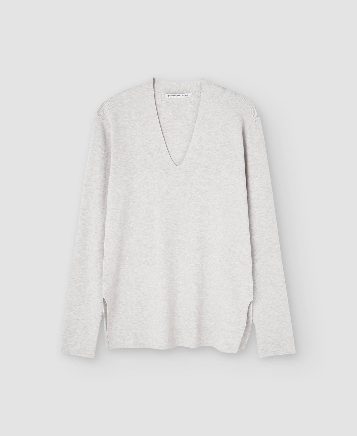 V-neck viscose sweater image number 4