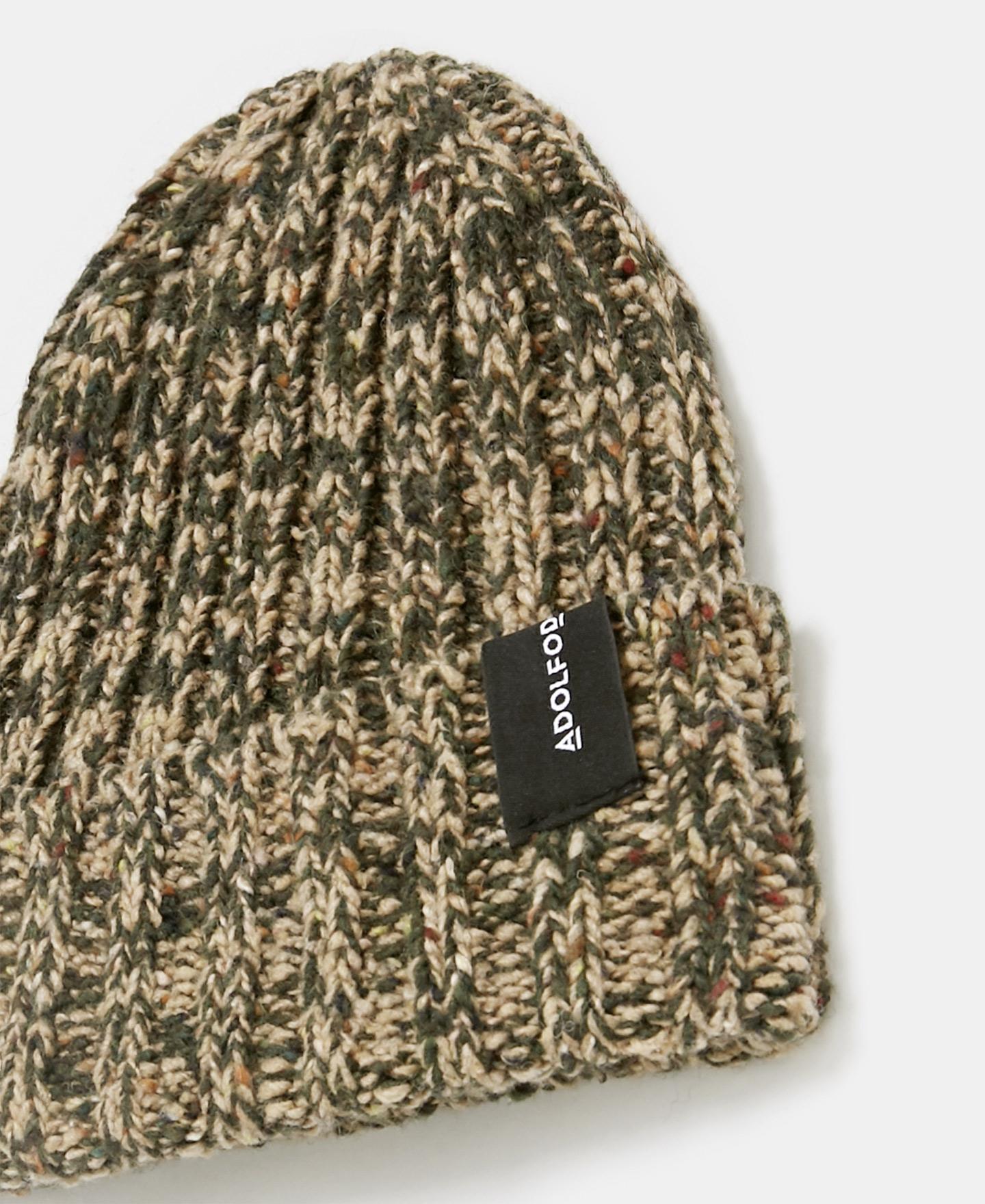 Melange wool ribbed hat image number 1