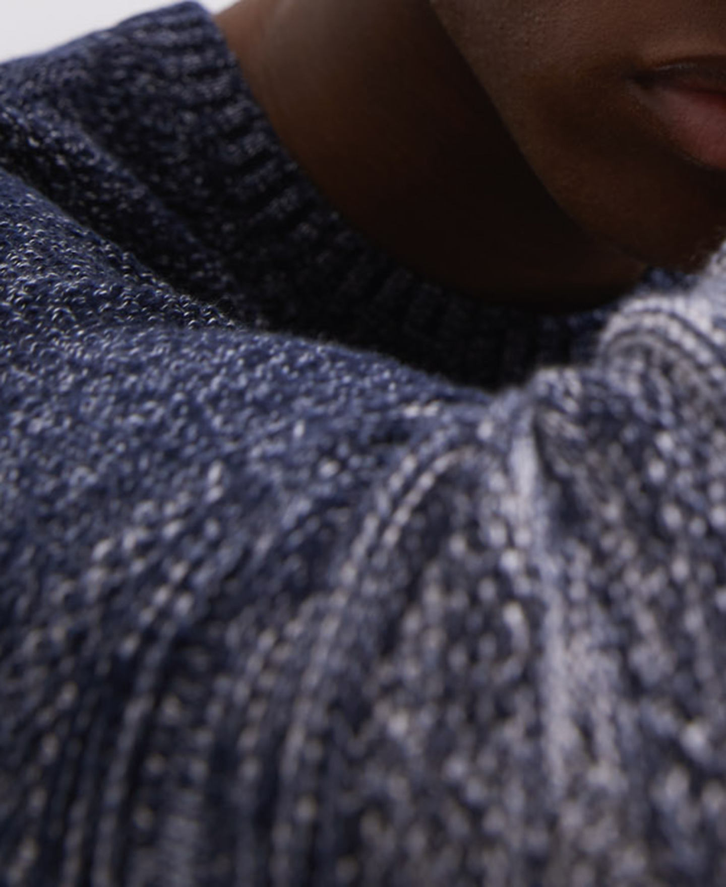 Combined cotton crew neck sweater image number 2