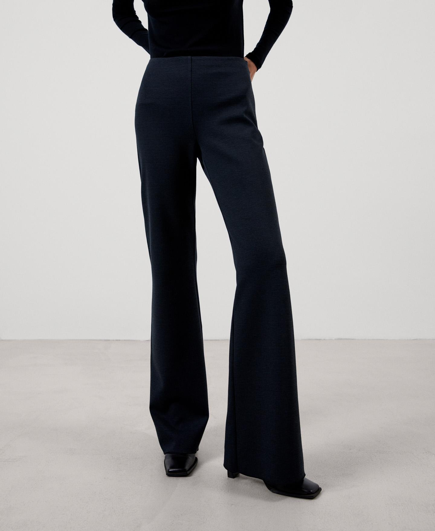 Side zip flared trousers image number 0
