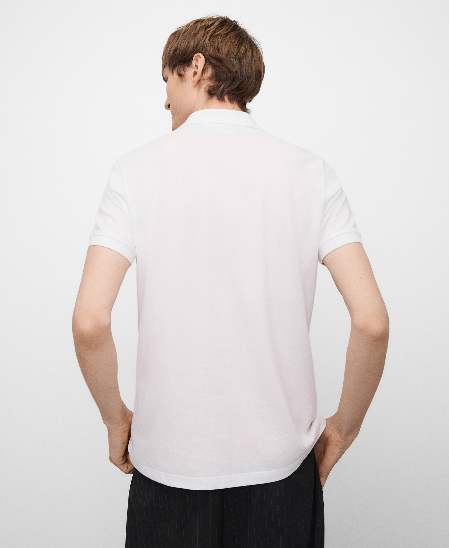 Polo piqu&eacute; en coton homme image number 2