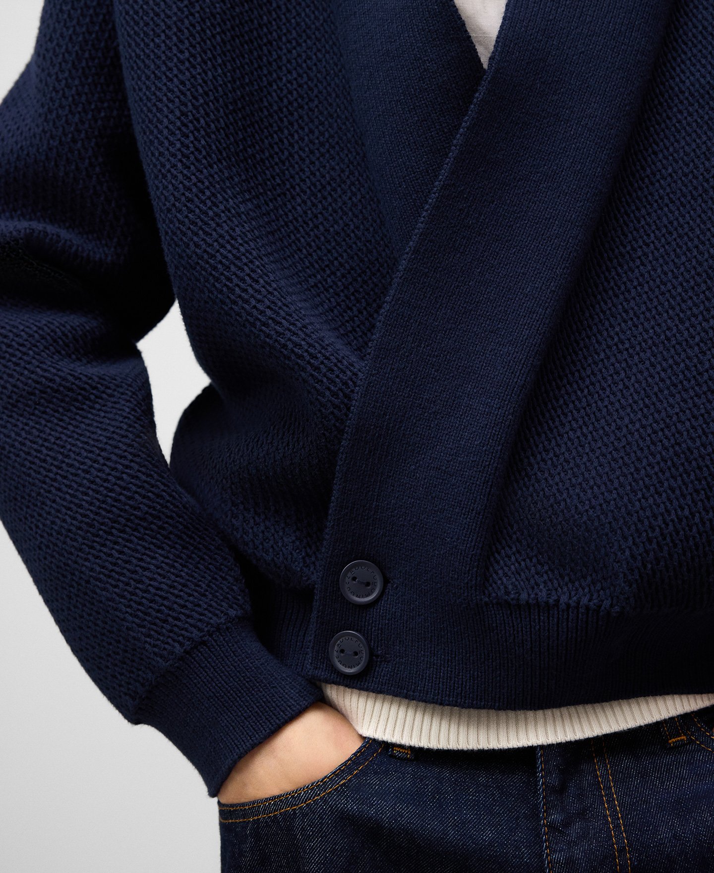 Chaqueta oversize cruzada hombre image number 3