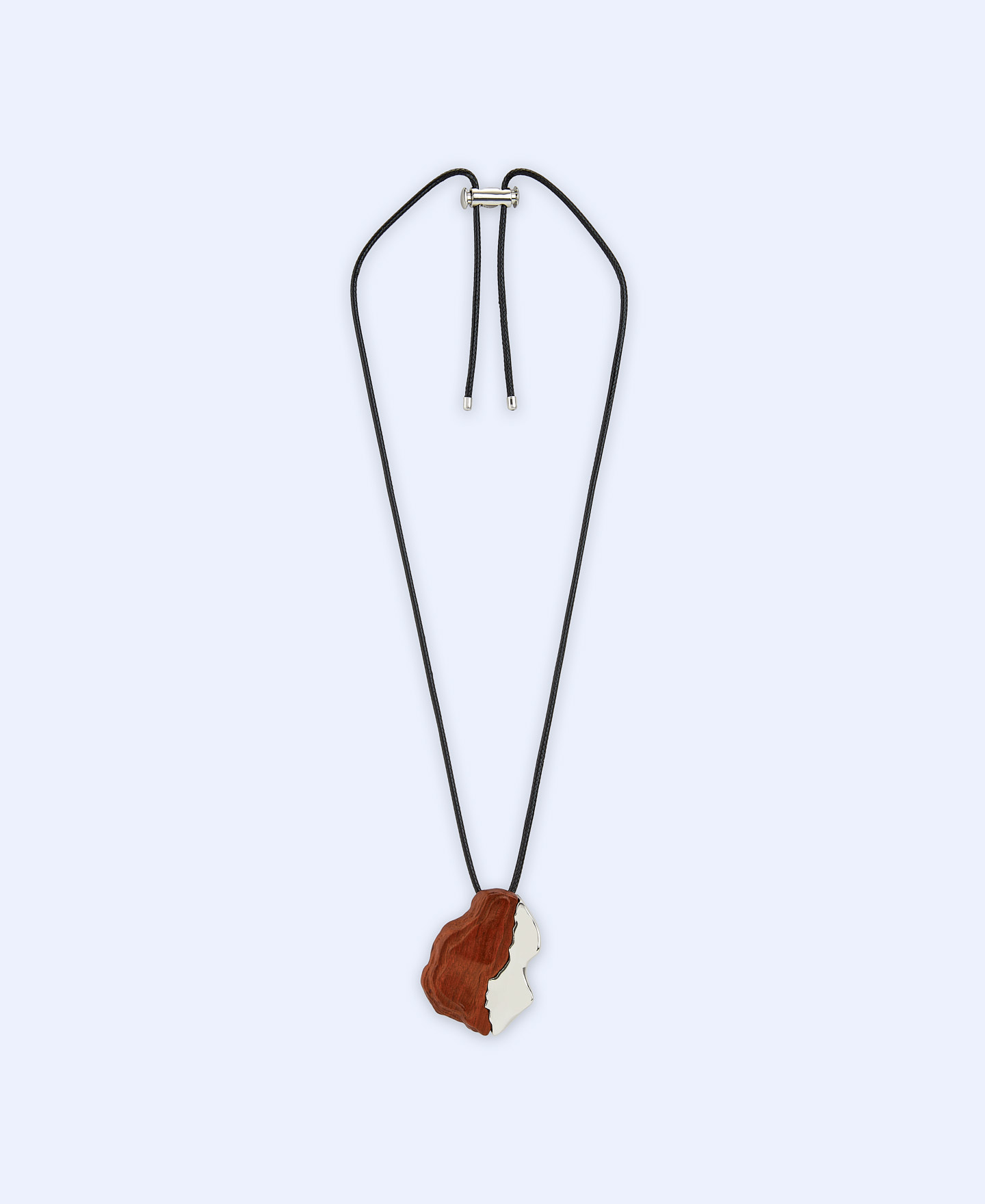Wood and metal pine bark pendant image number 0