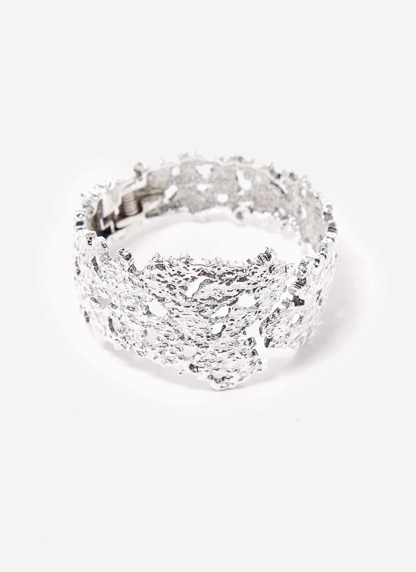 Rigid bracelet with organic silhouette image number 0