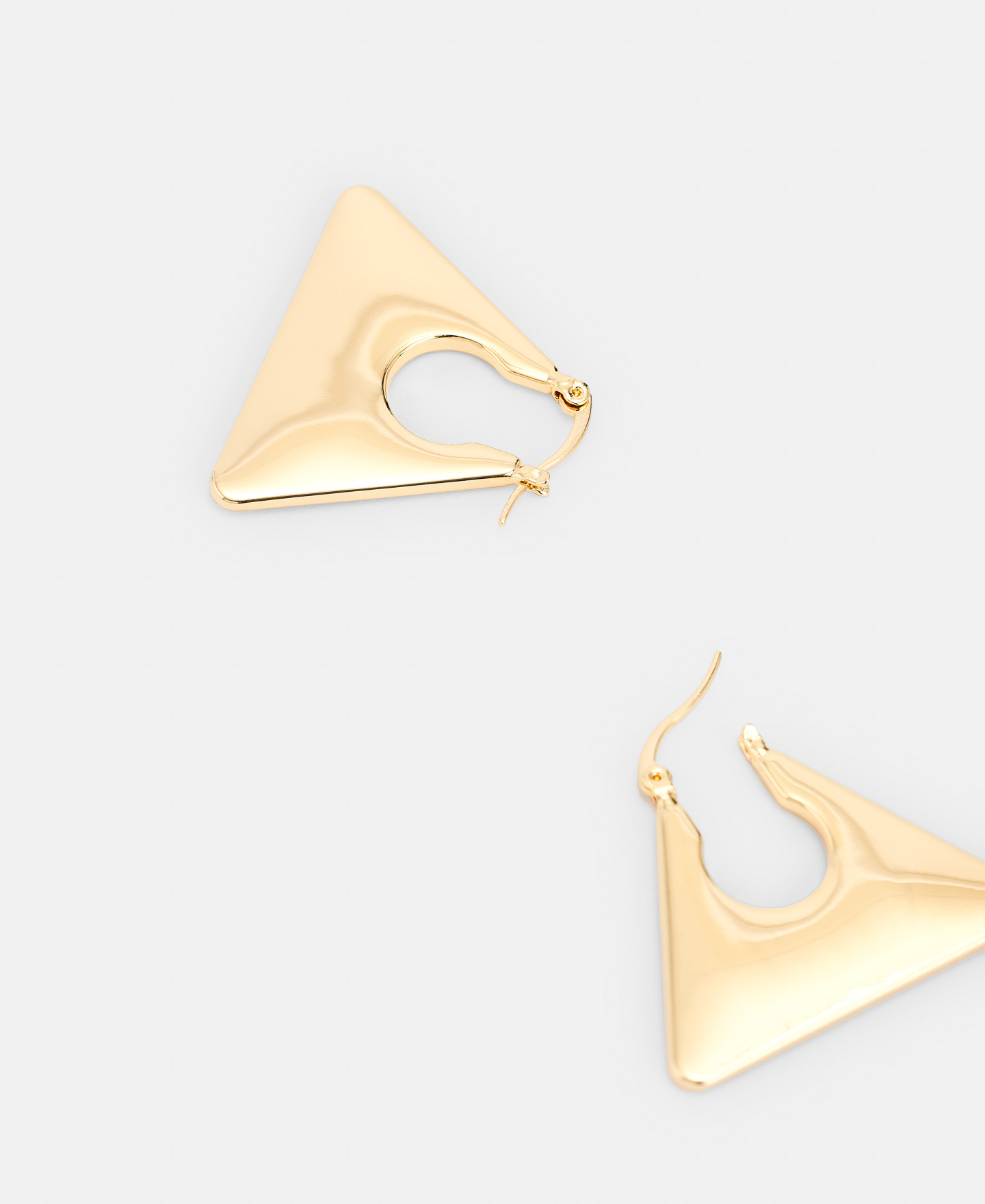 Zinc triangular earrings image number 2