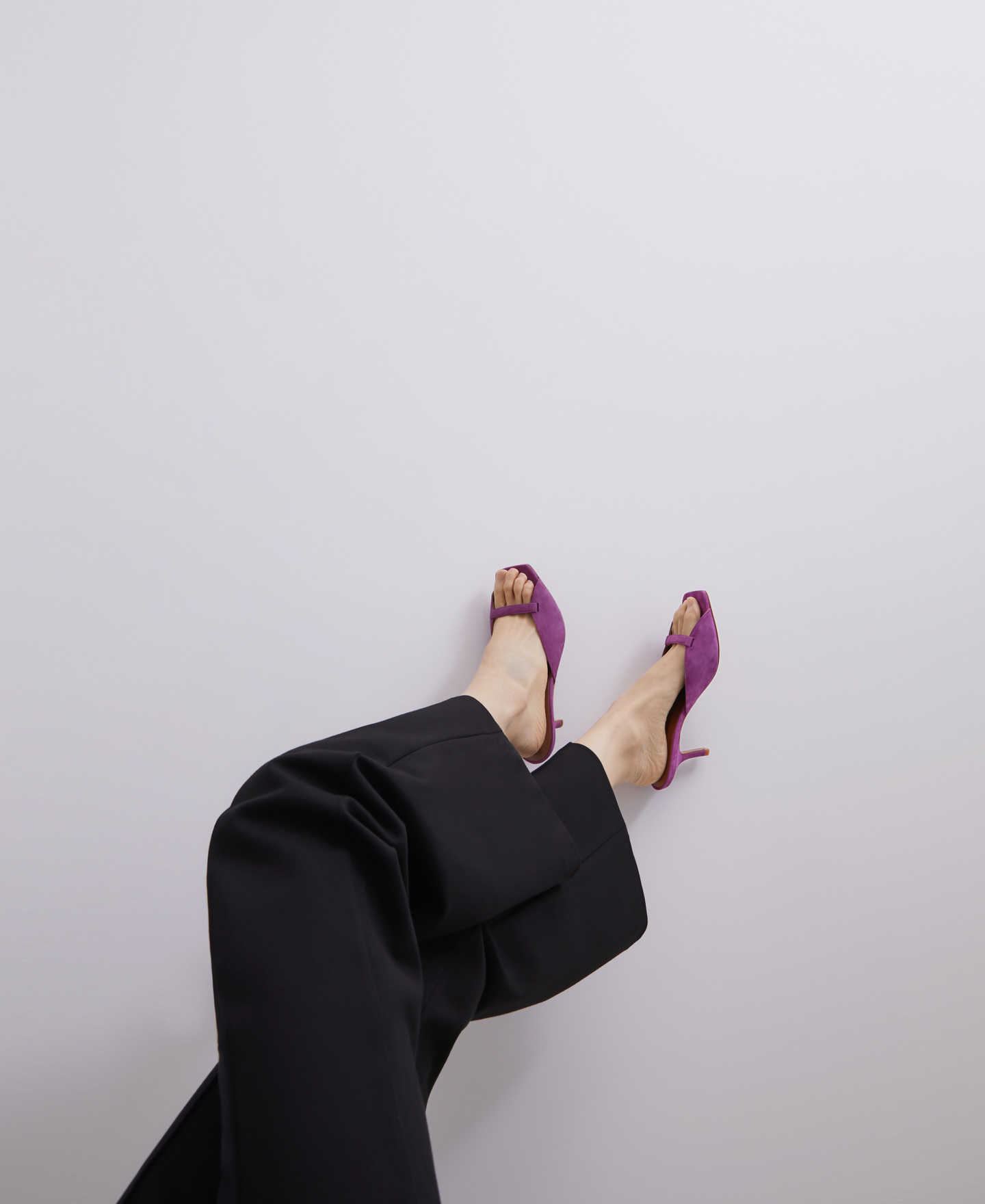 Caprine leather heeled sandals image number 4