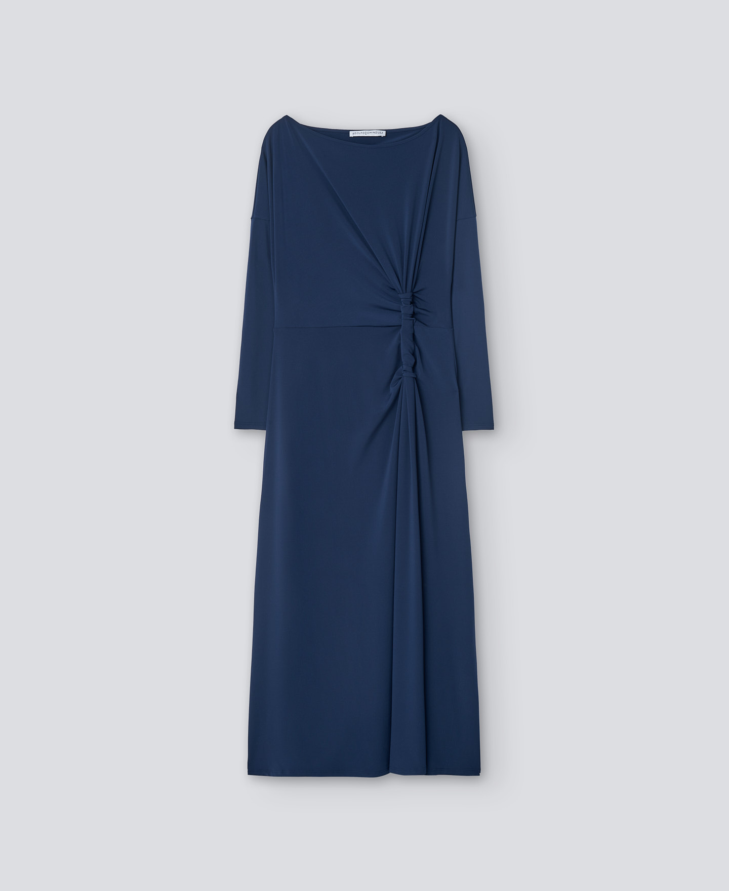 Navy blue midi dress image number 4