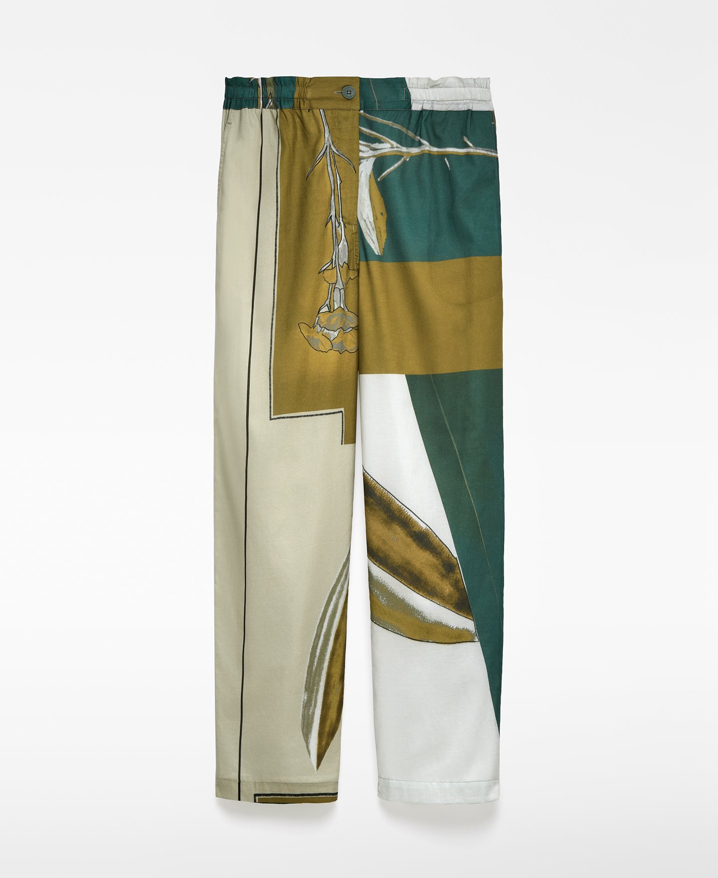 Pantalón jogger estampado mujer image number 0