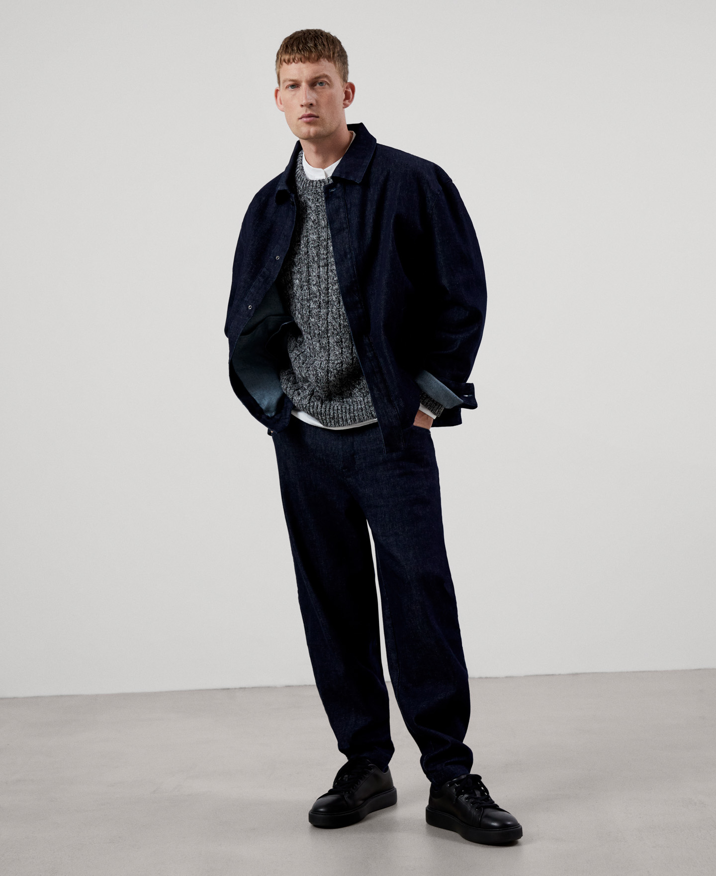 Cotton fabric sweater image number 1