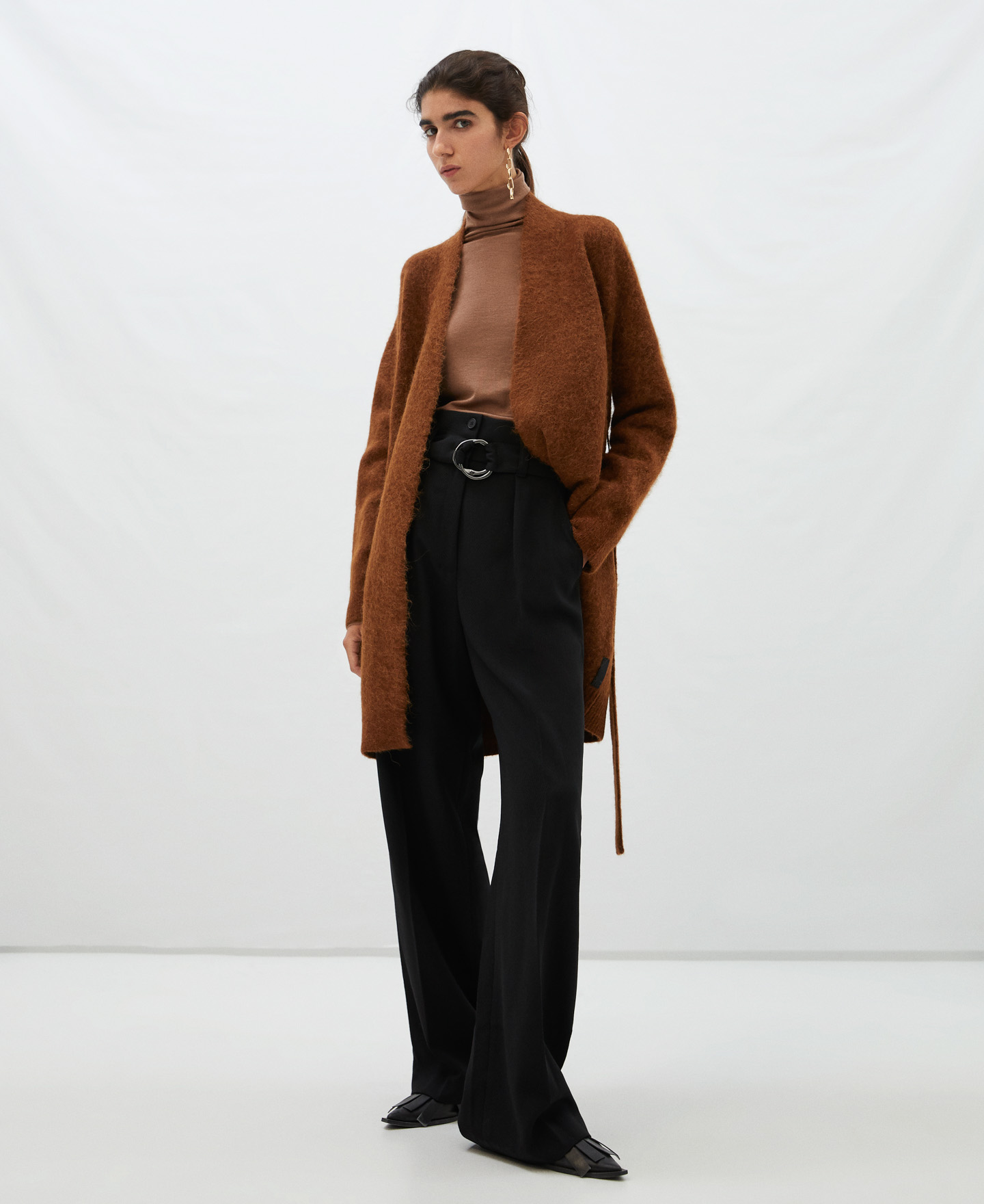 Long jacket without buttons image number 1