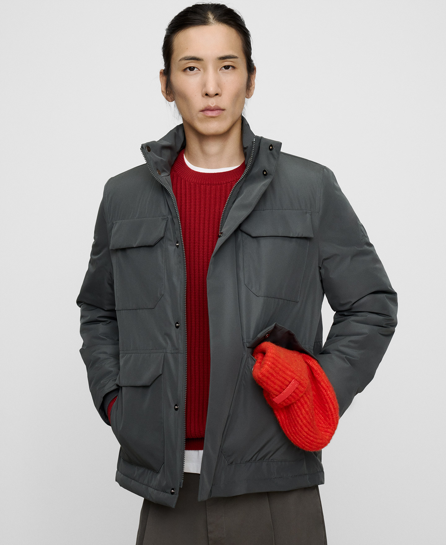Padded jacket with pockets image number 0