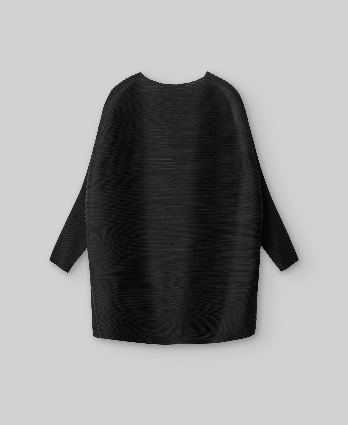 Black crinkle kimono woman image number 5
