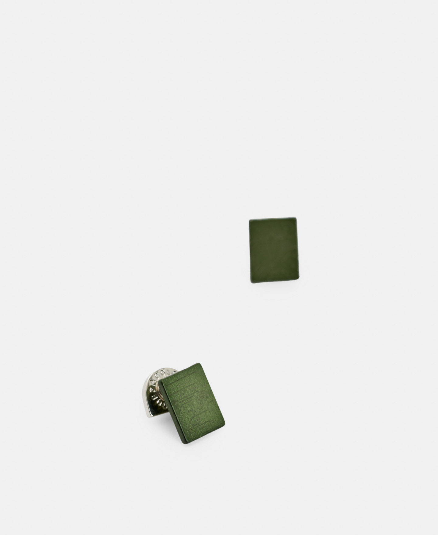 Pendientes rectangulares grabado autor image number 1