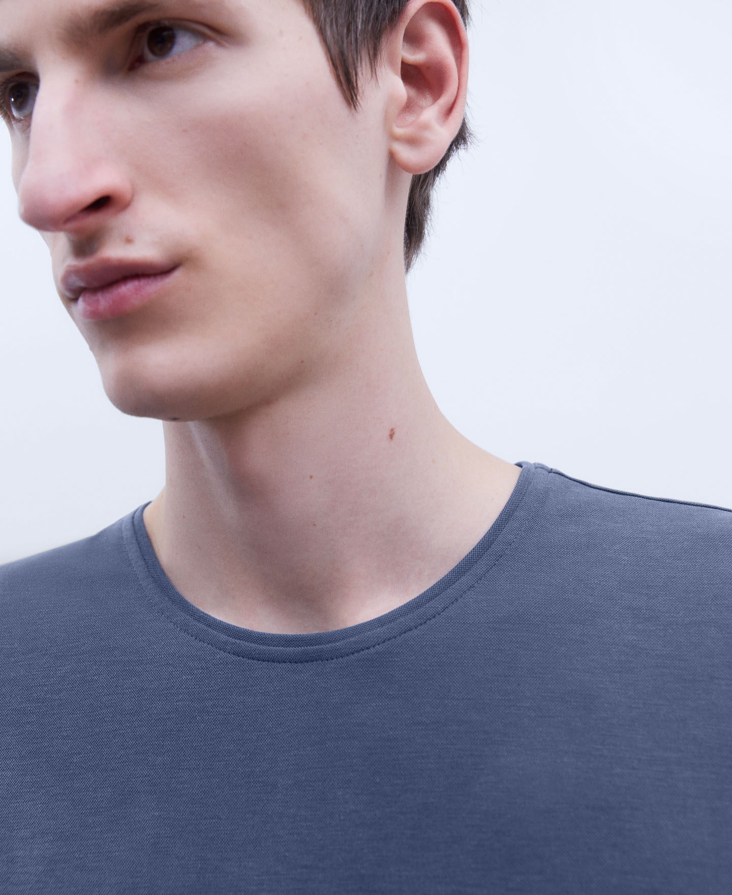 Modal crew neckline T-shirt image number 3