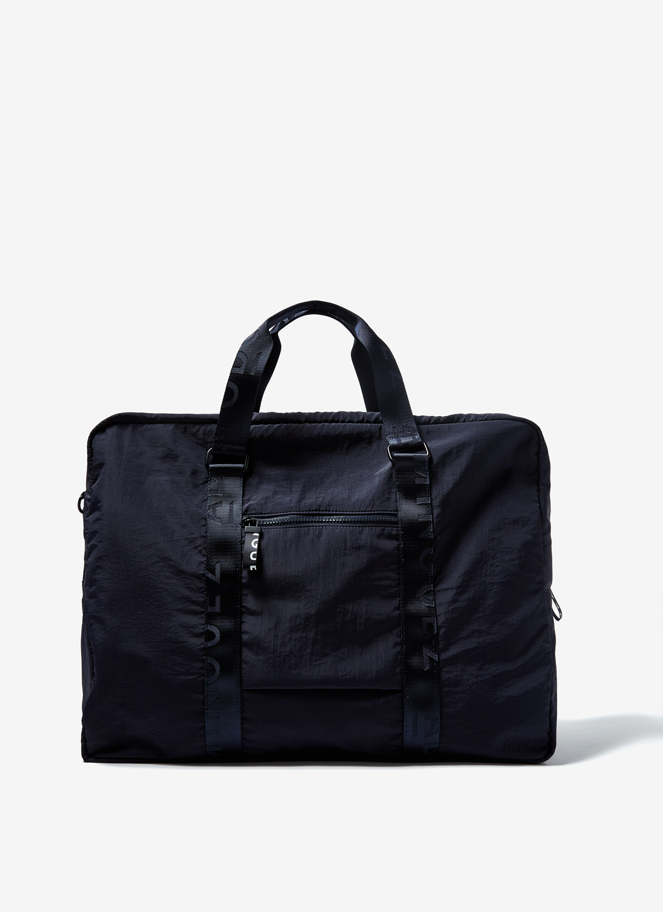 Nylon weekender with double strap image number 0