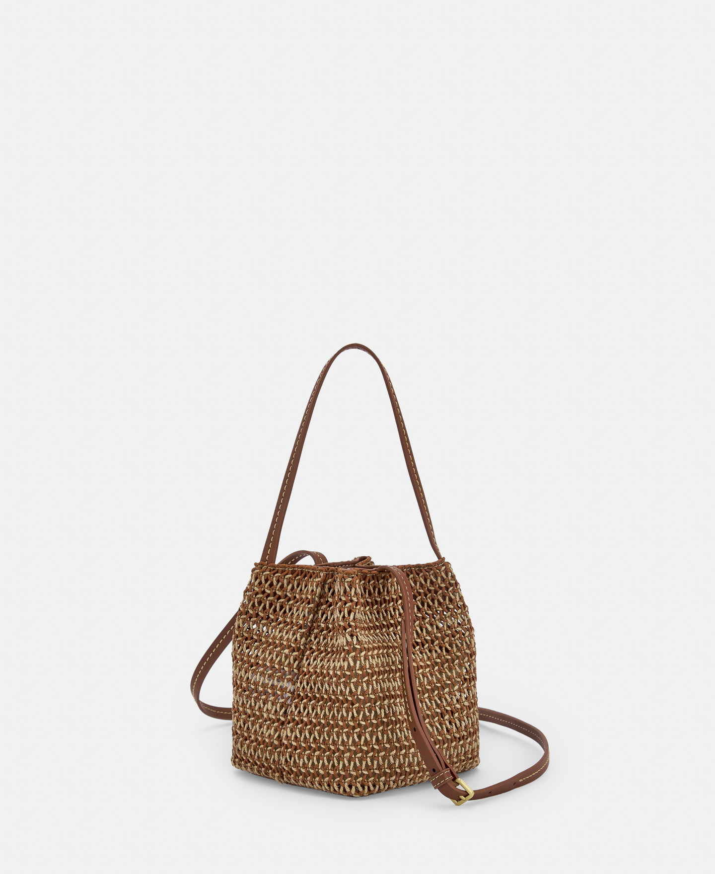 Recycled polyester and jute raffia bag image number 1