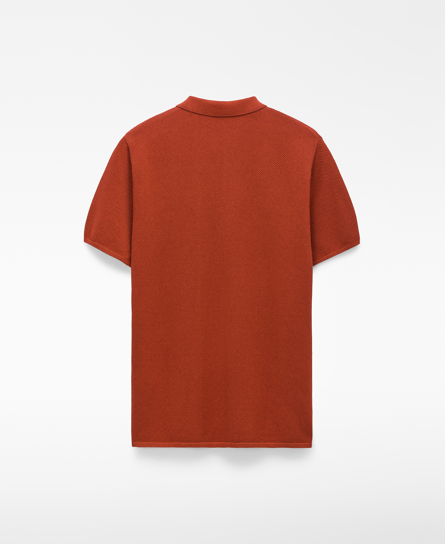 Regular fit structured knit polo shirt image number 5