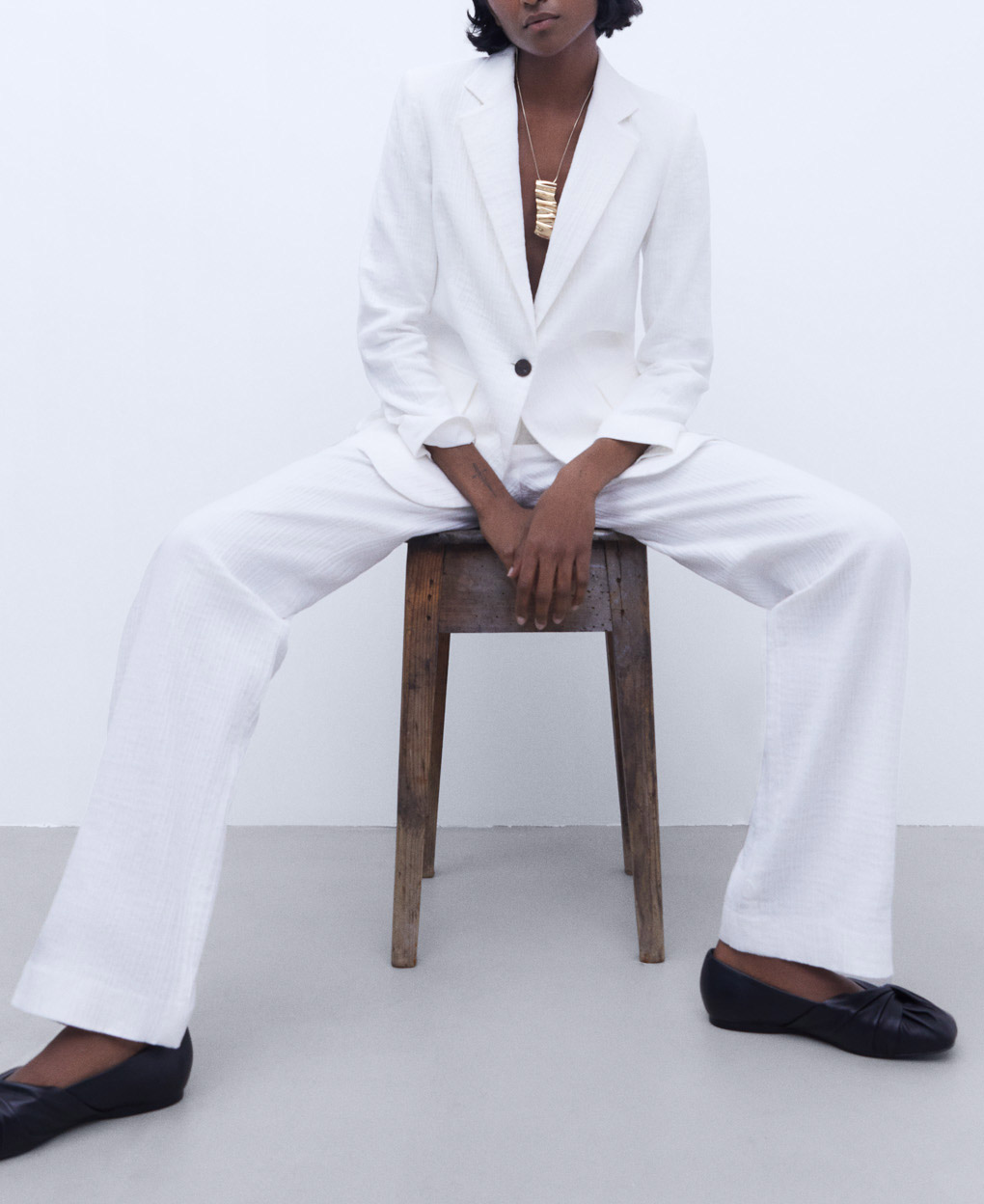 Straight fit tailored trousers image number 1