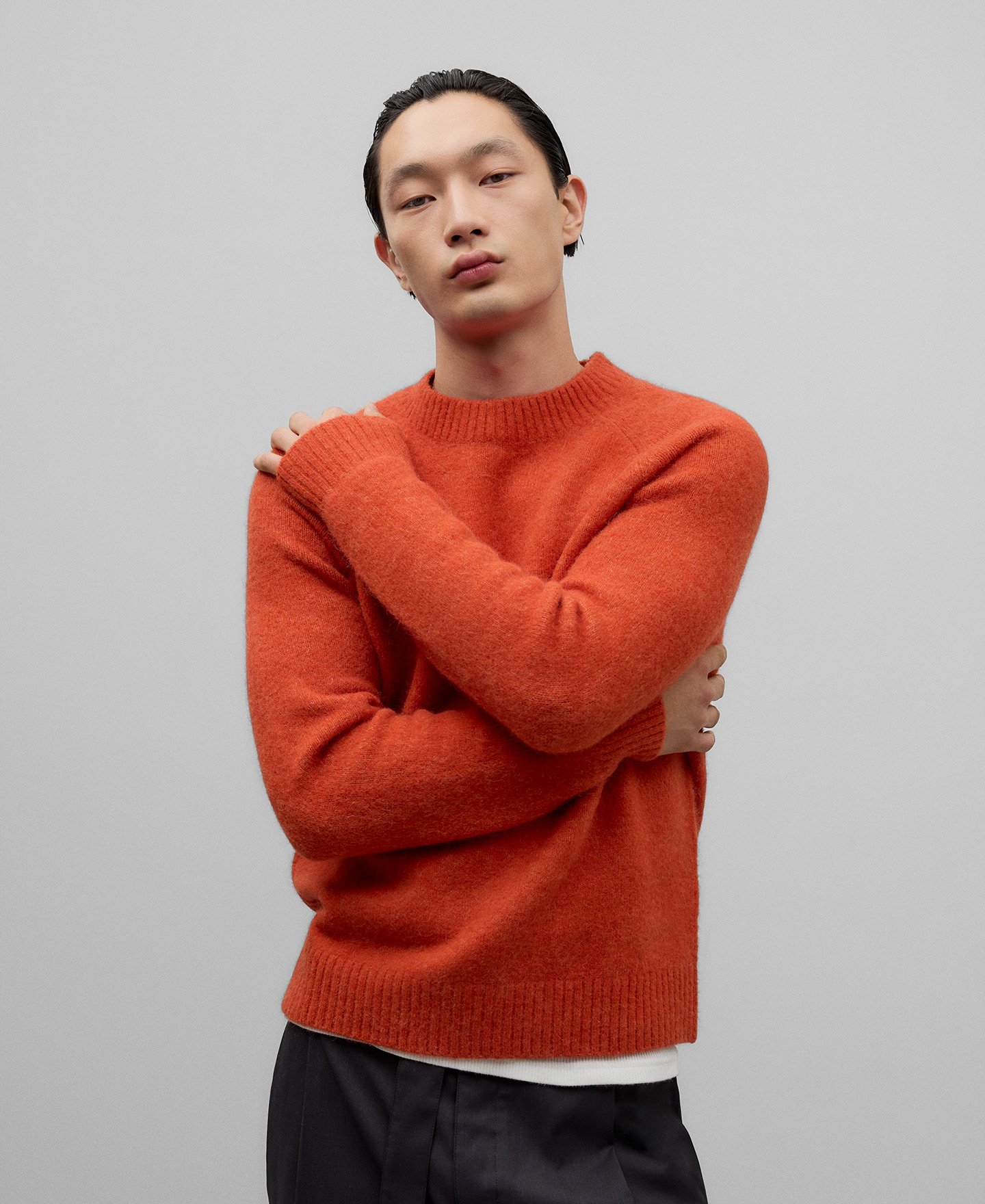 Alpaca blend sweater man image number 0