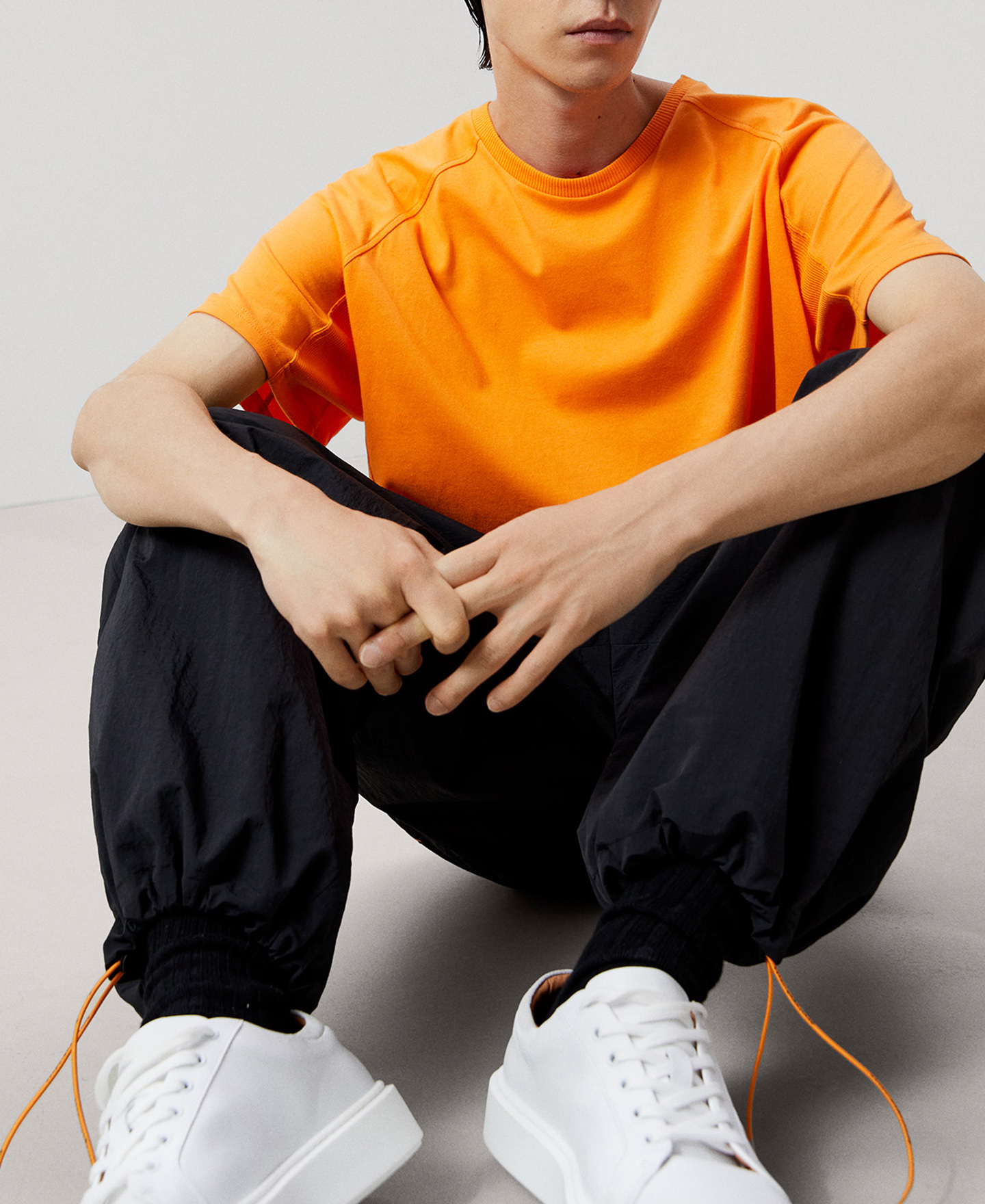 オーバーサイズ カットアウト コットンTシャツ image number 5