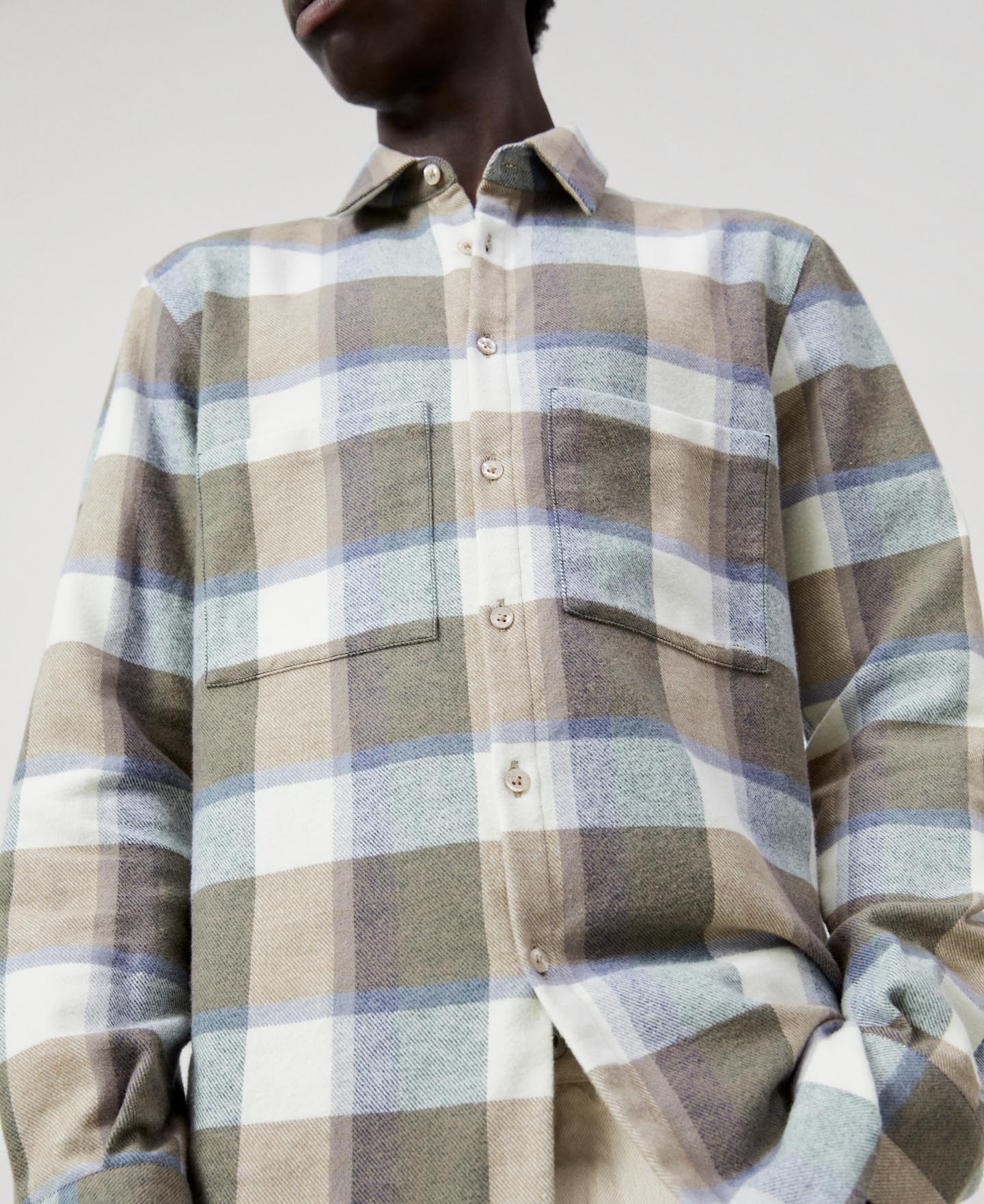 Camisa em flanela de algodão orgânico image number 3