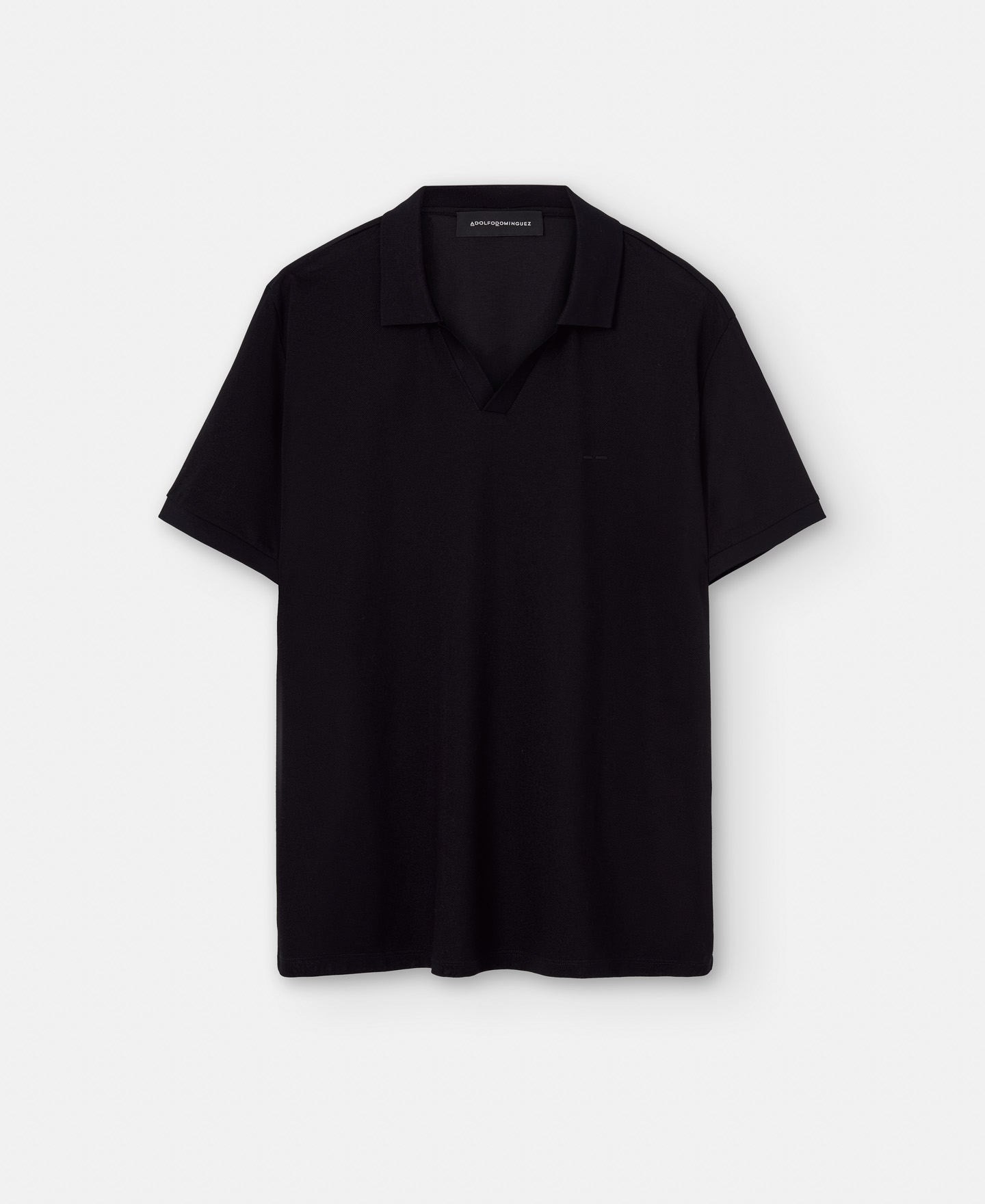 Structured polo shirt with V-opening image number 4