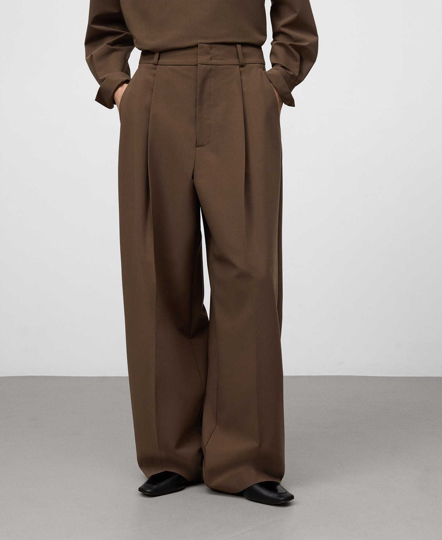 Wide-leg tailored trousers woman image number 0