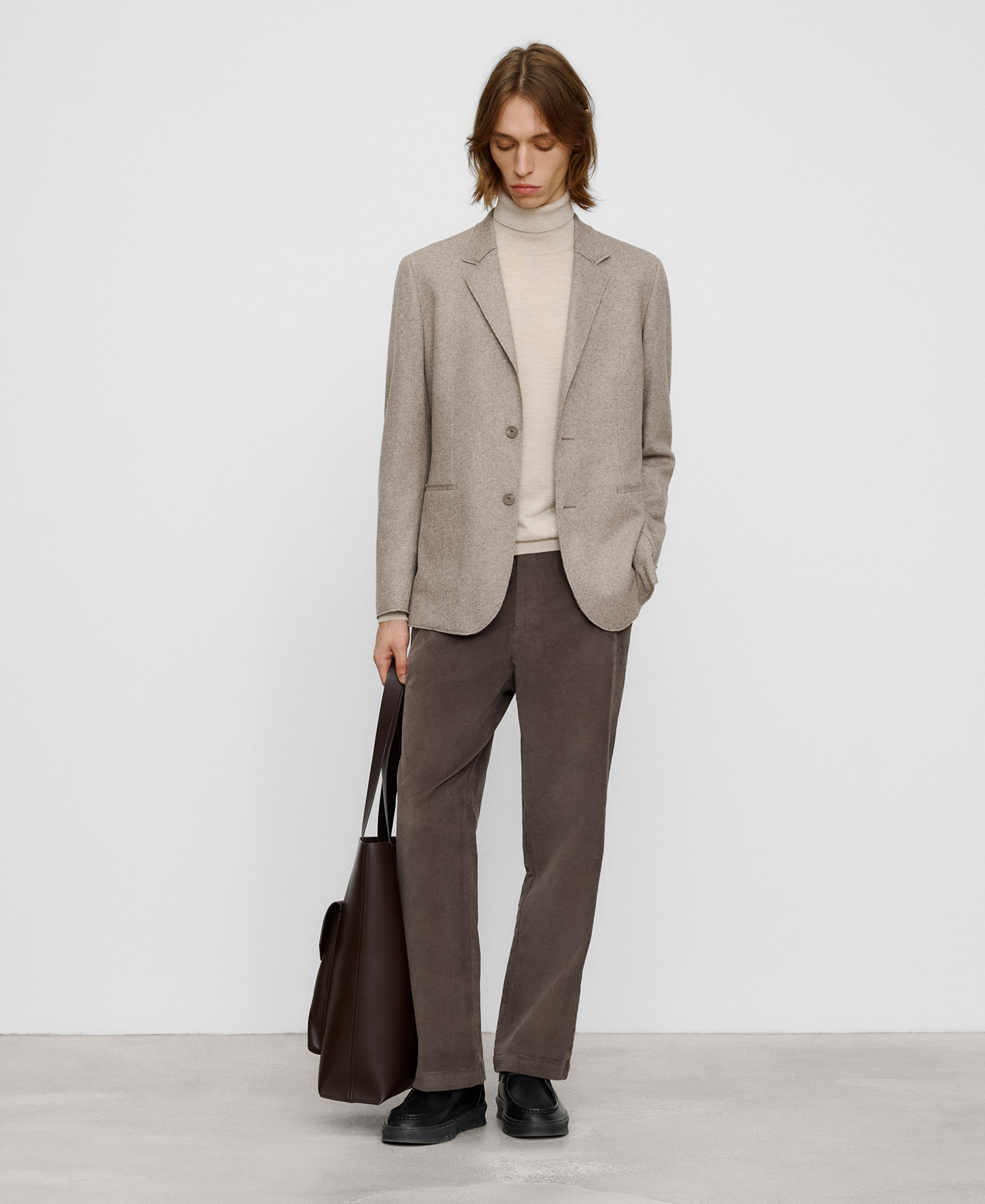Blazer regular fit con lana image number 1