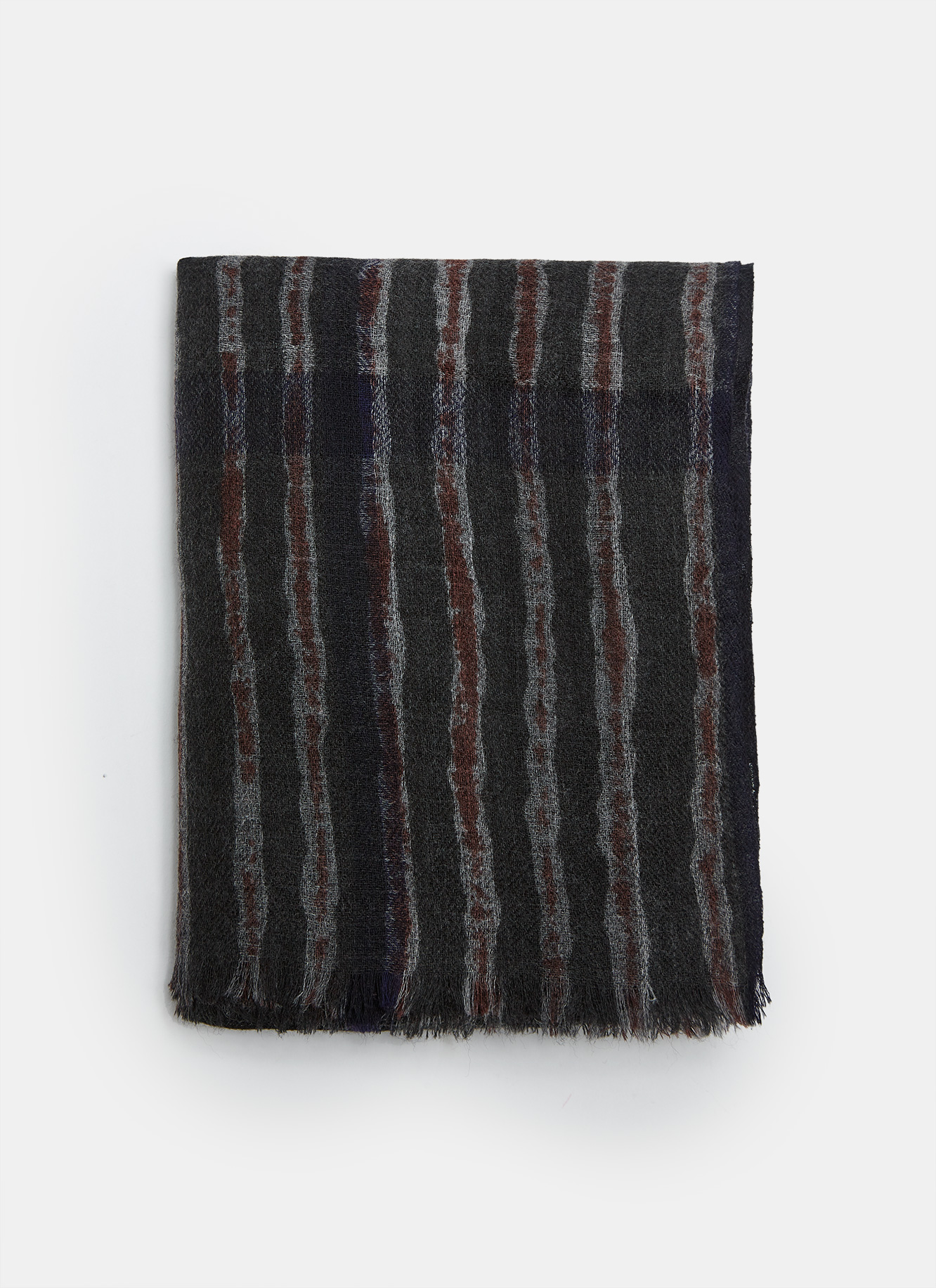 Foulard en merino con print de autor image number 0