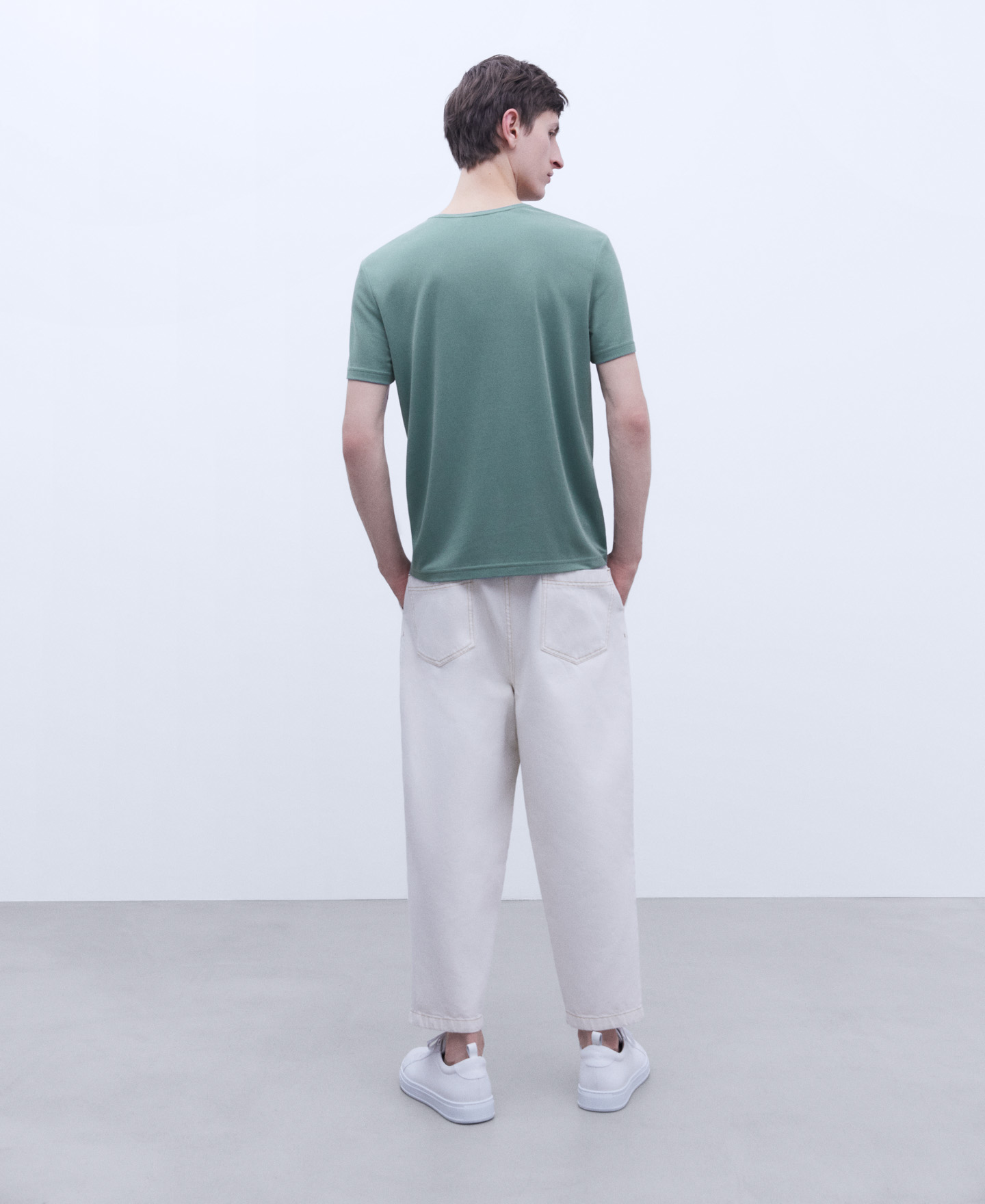 Modal crew neckline T-shirt image number 2