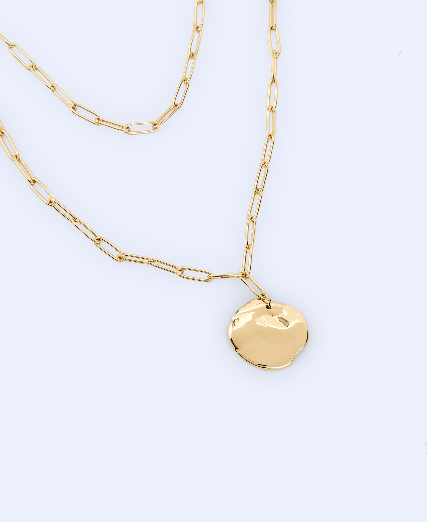 Metal link necklace image number 1